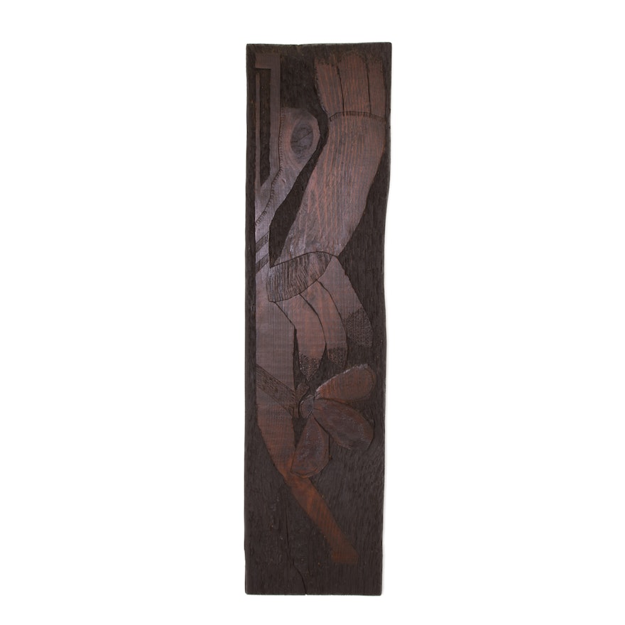 Carved Wooden Panel