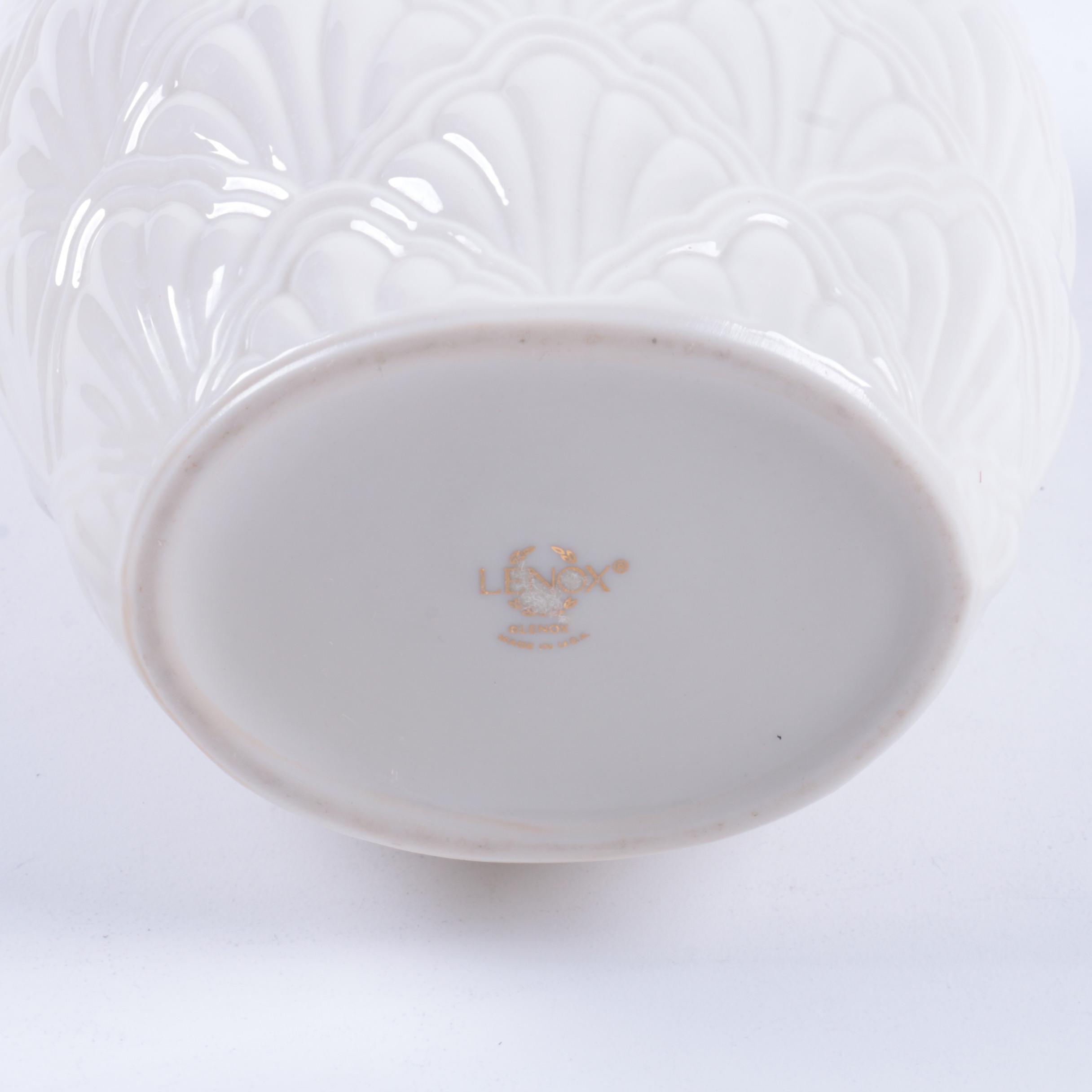 Lenox Jacquard Shell Vase