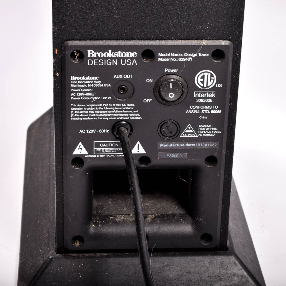 Brookstone iDesign I-Pod Tower Speaker