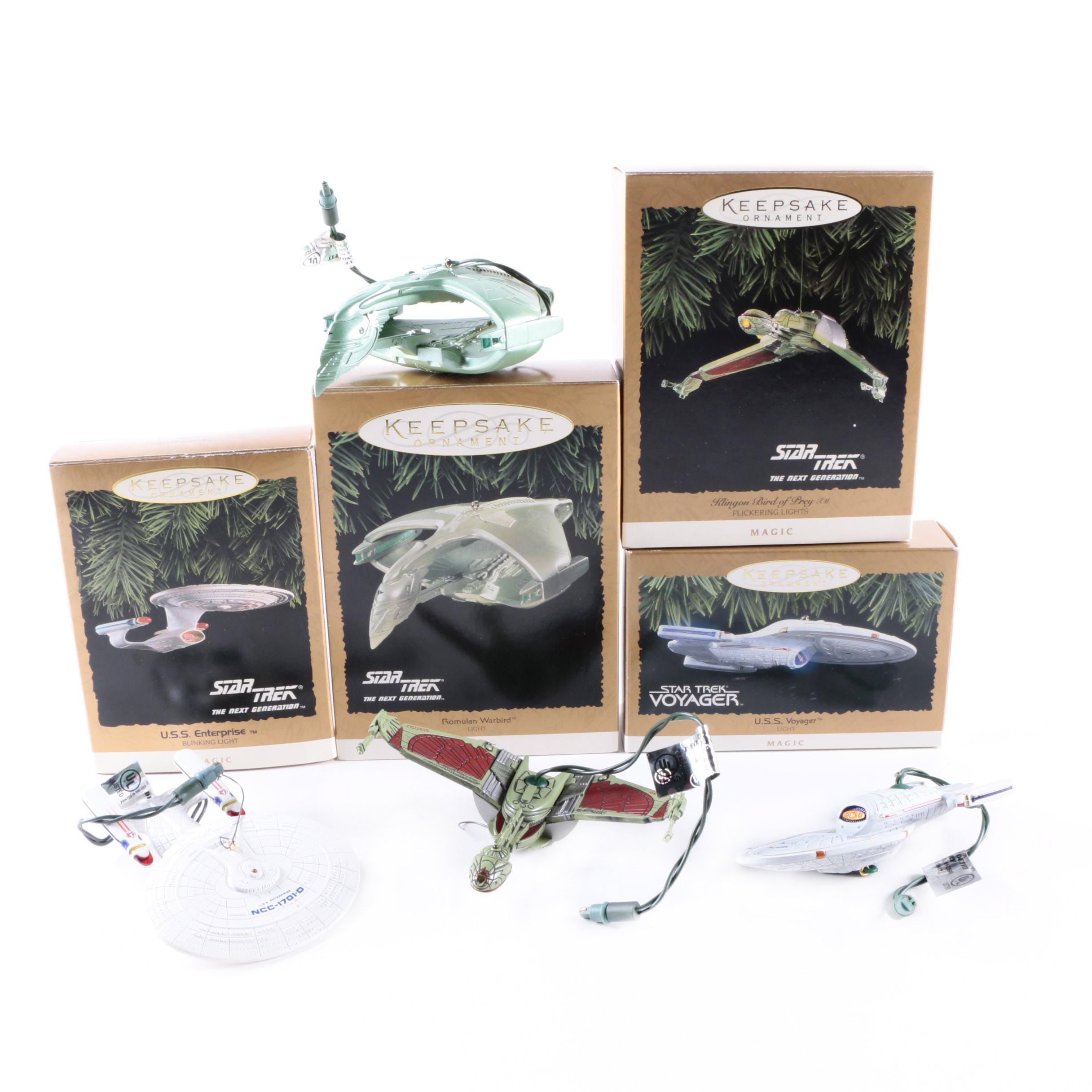 Hallmark Keepsake Star Trek Themed Christmas Tree Ornaments