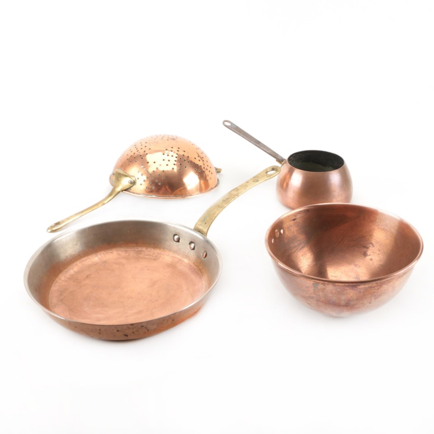 Copper and Copper Plated Kitchenalia