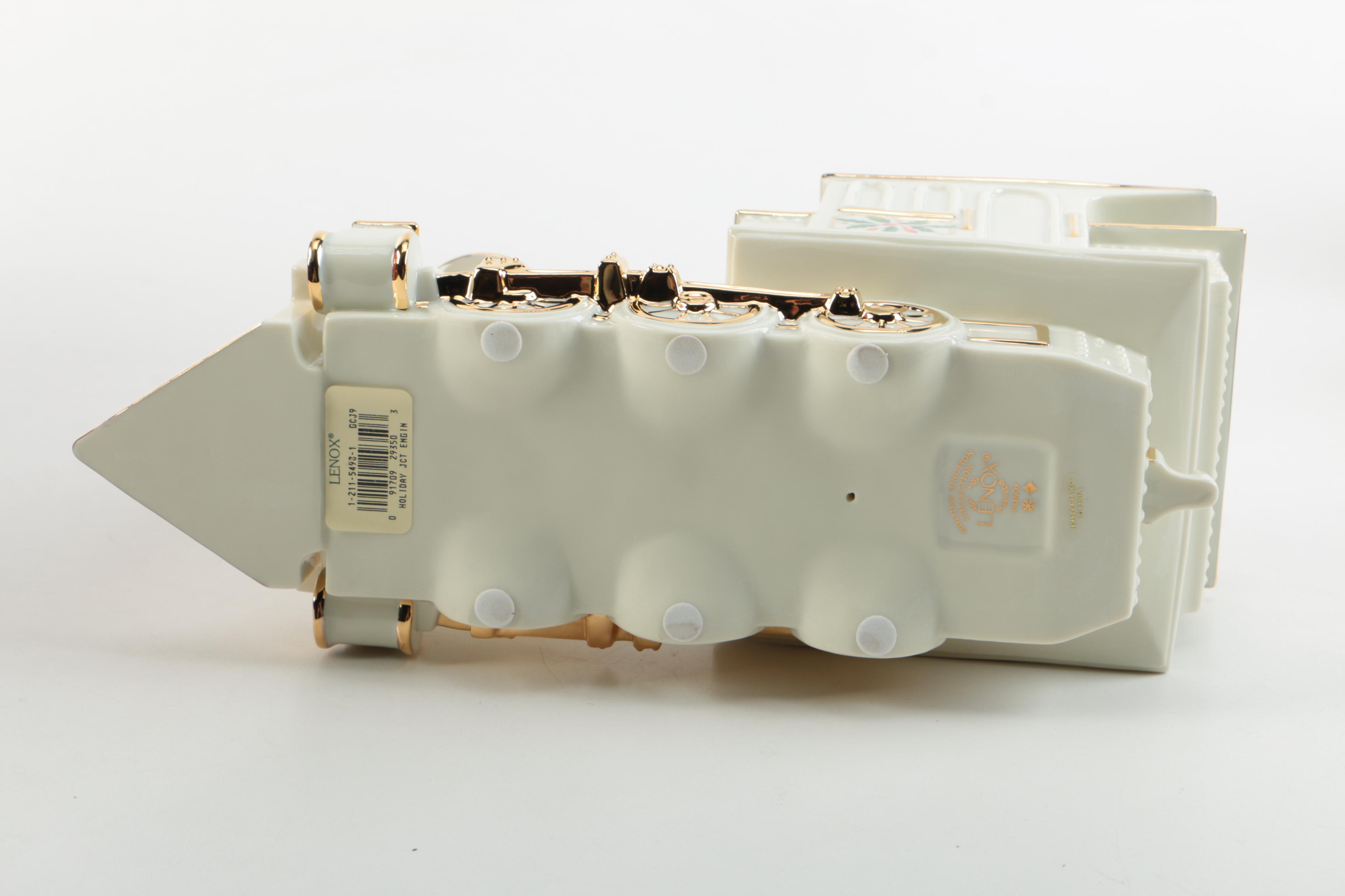 Lenox "Holiday Junction" Train Engine with Wagon