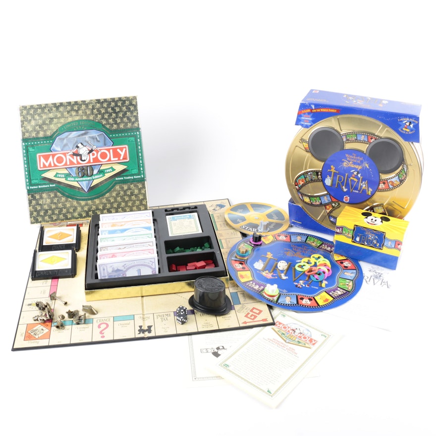 "Monopoly" 60th Anniversary and "Disney Trivia Game"