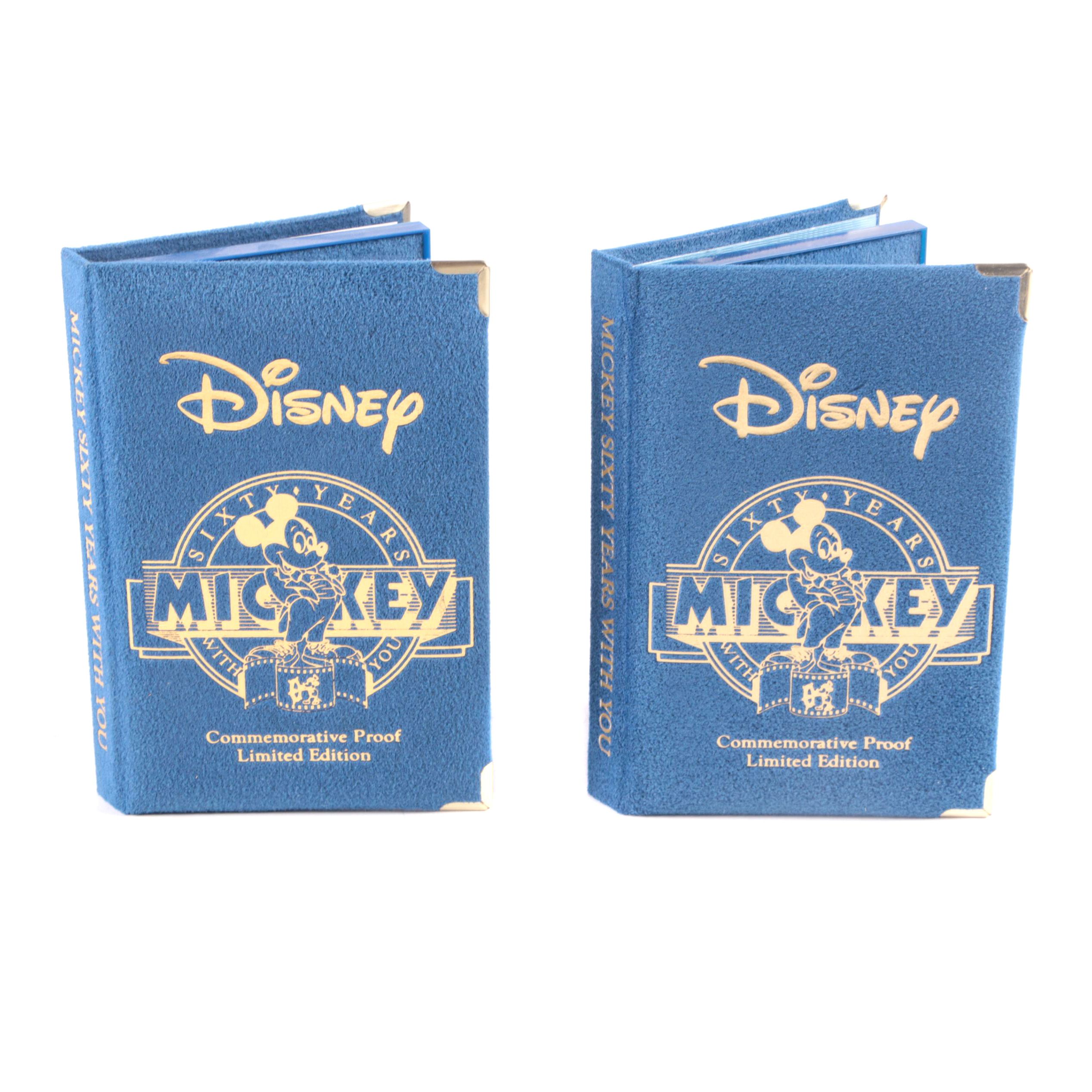 1988 Disney "Sixty Years With You" Commemorative Cases with Books
