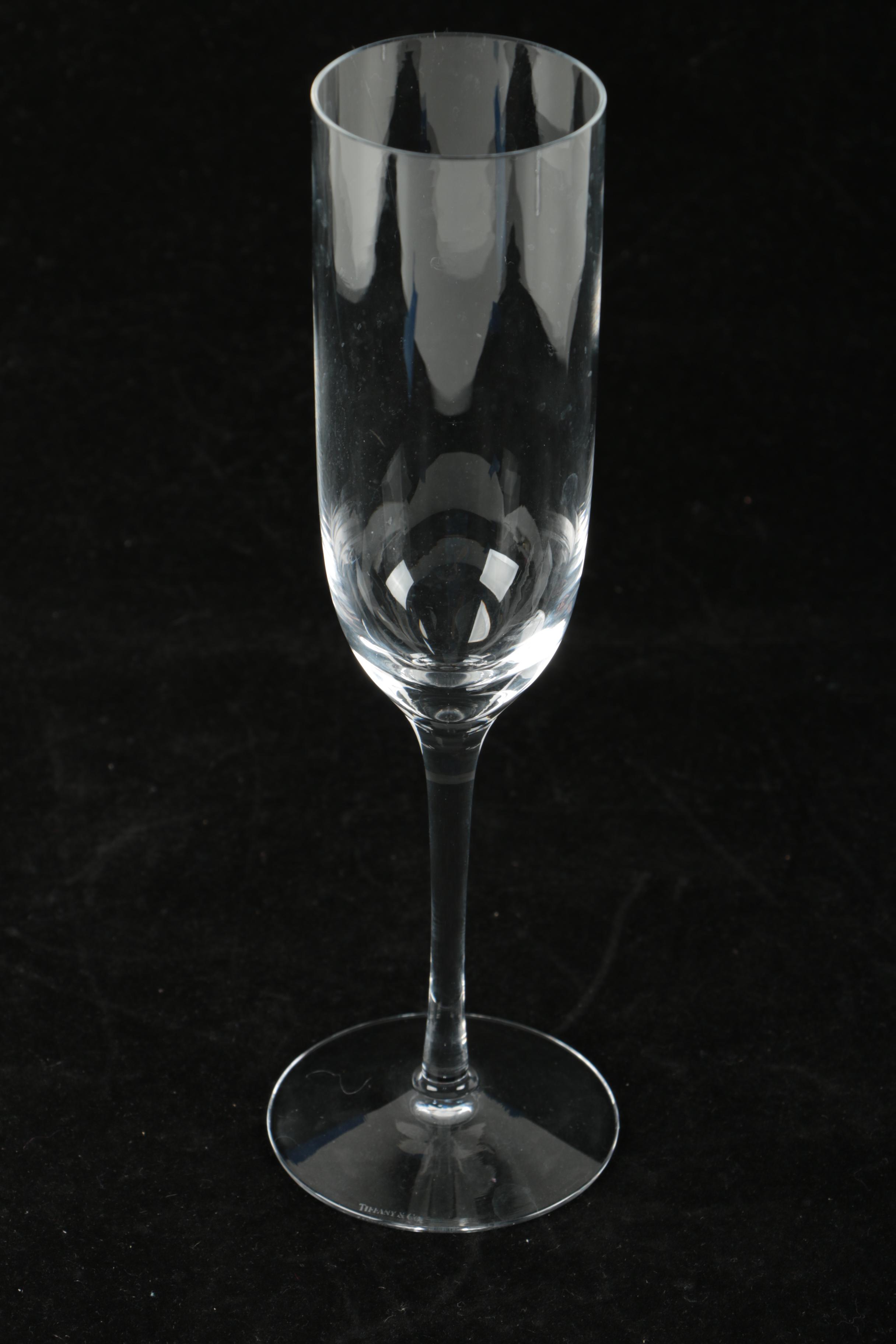 Pair of Tiffany & Co. "Classic" Champagne Flutes