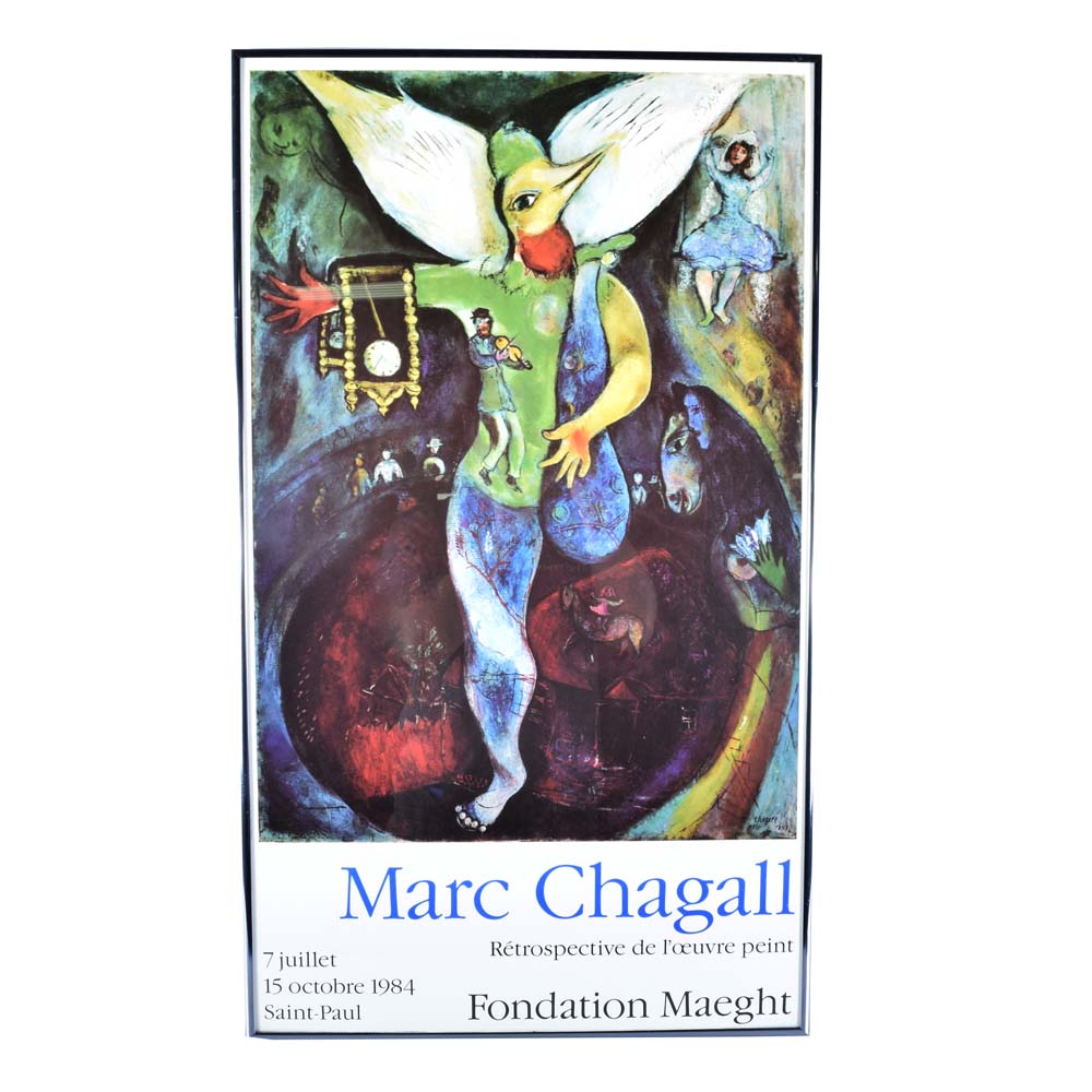 Marc Chagall Fondation Maeght Exhibition Poster