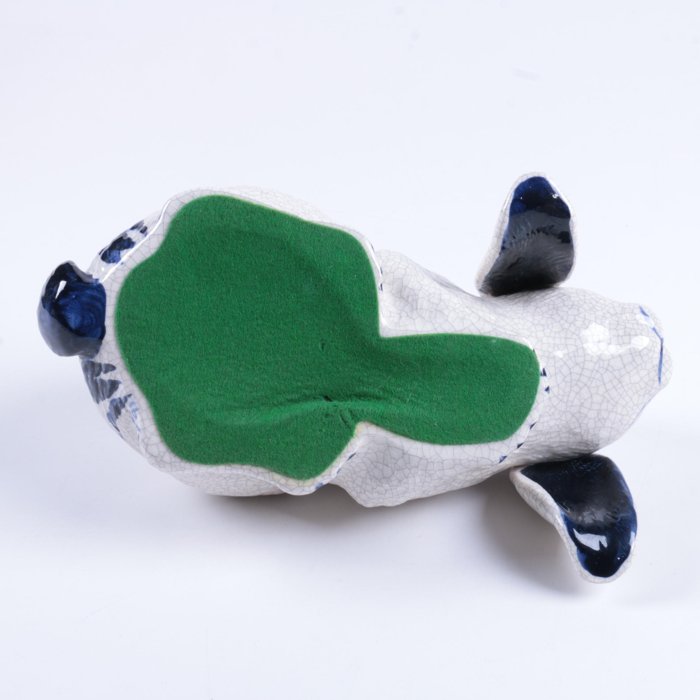 Dedham Style Ceramic Bunny Figurine