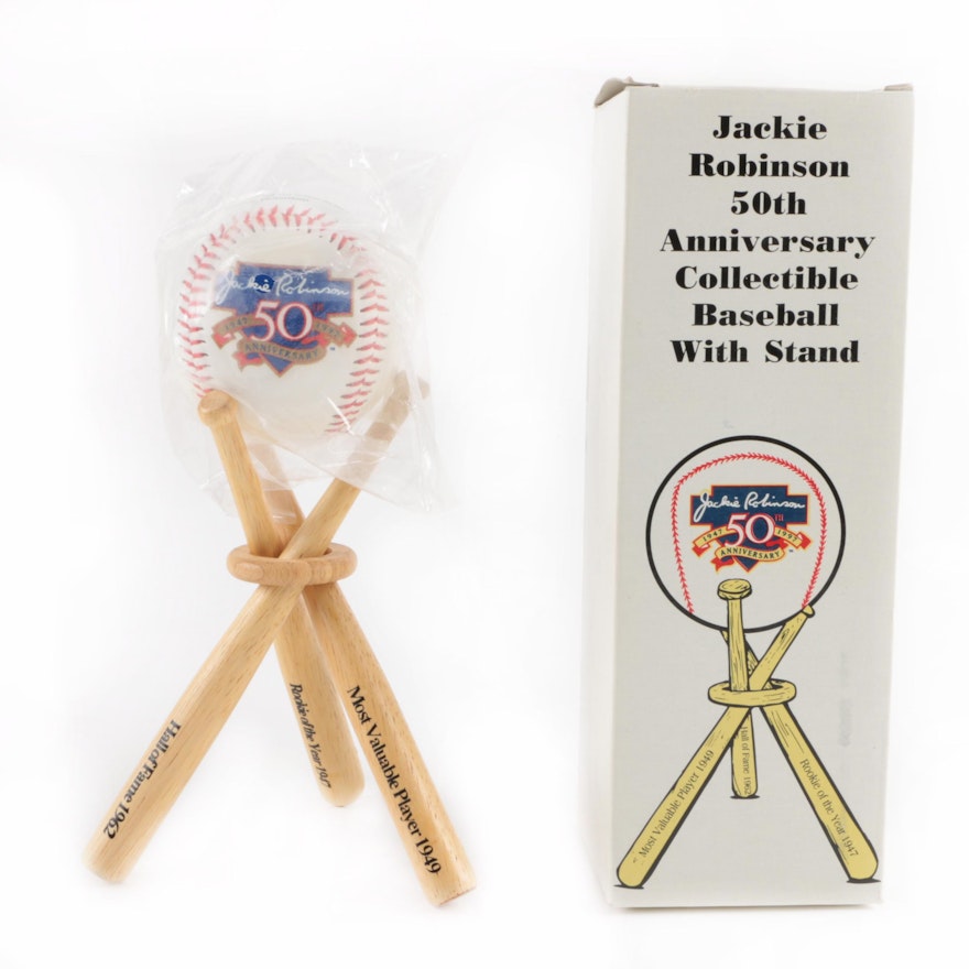 Jackie Robinson 50th Anniversary Collectible Baseball