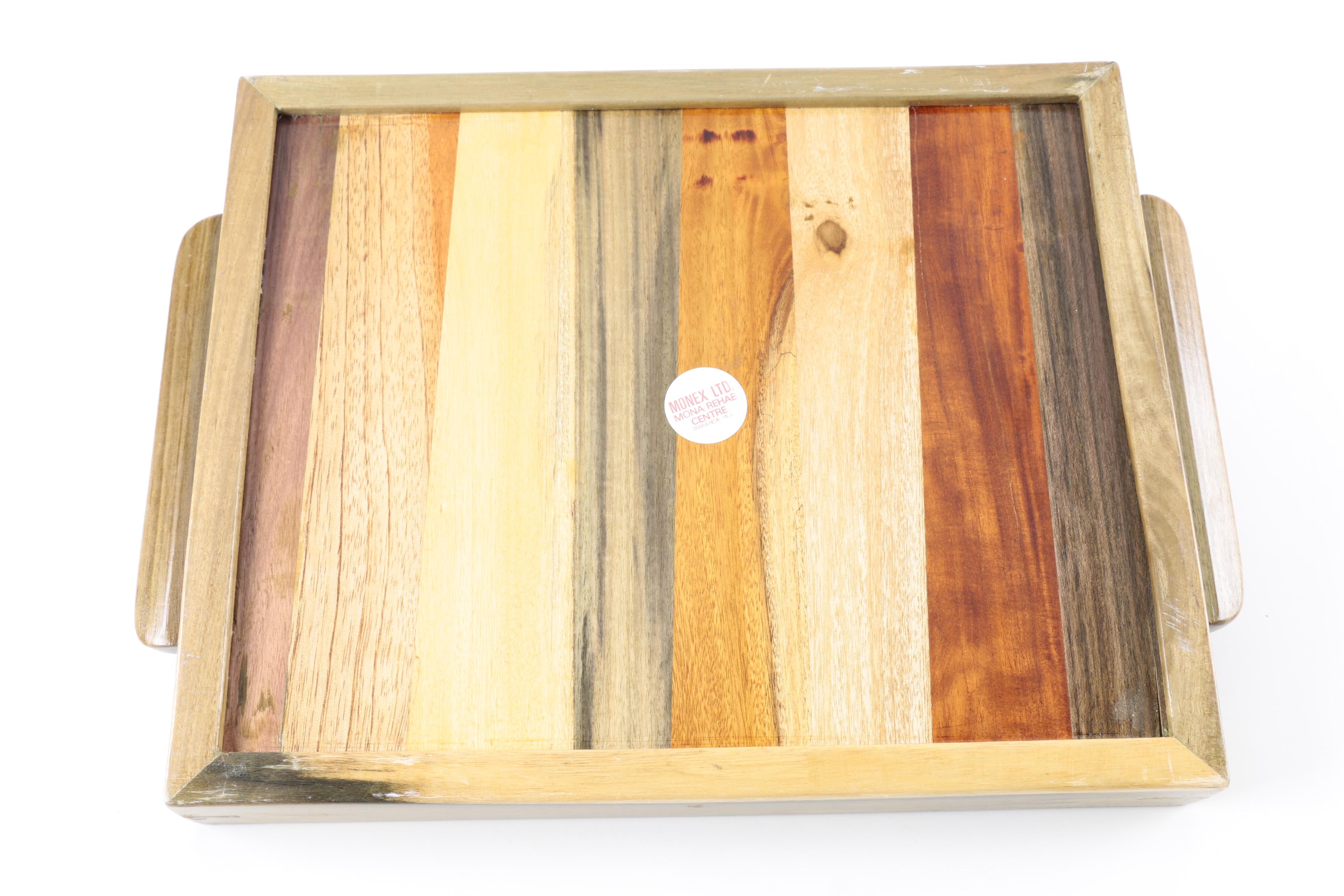 Wooden Trays Including Smith & Hawken and Monex Ltd.