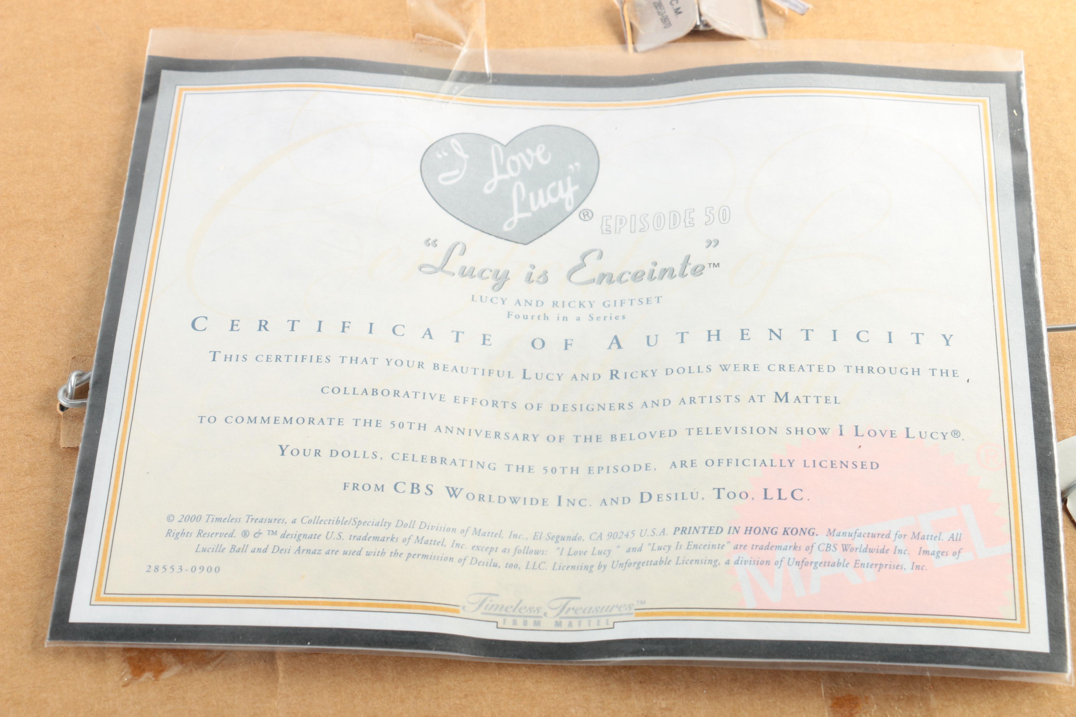 Mattel's 50th Anniversary "I Love Lucy" Dolls