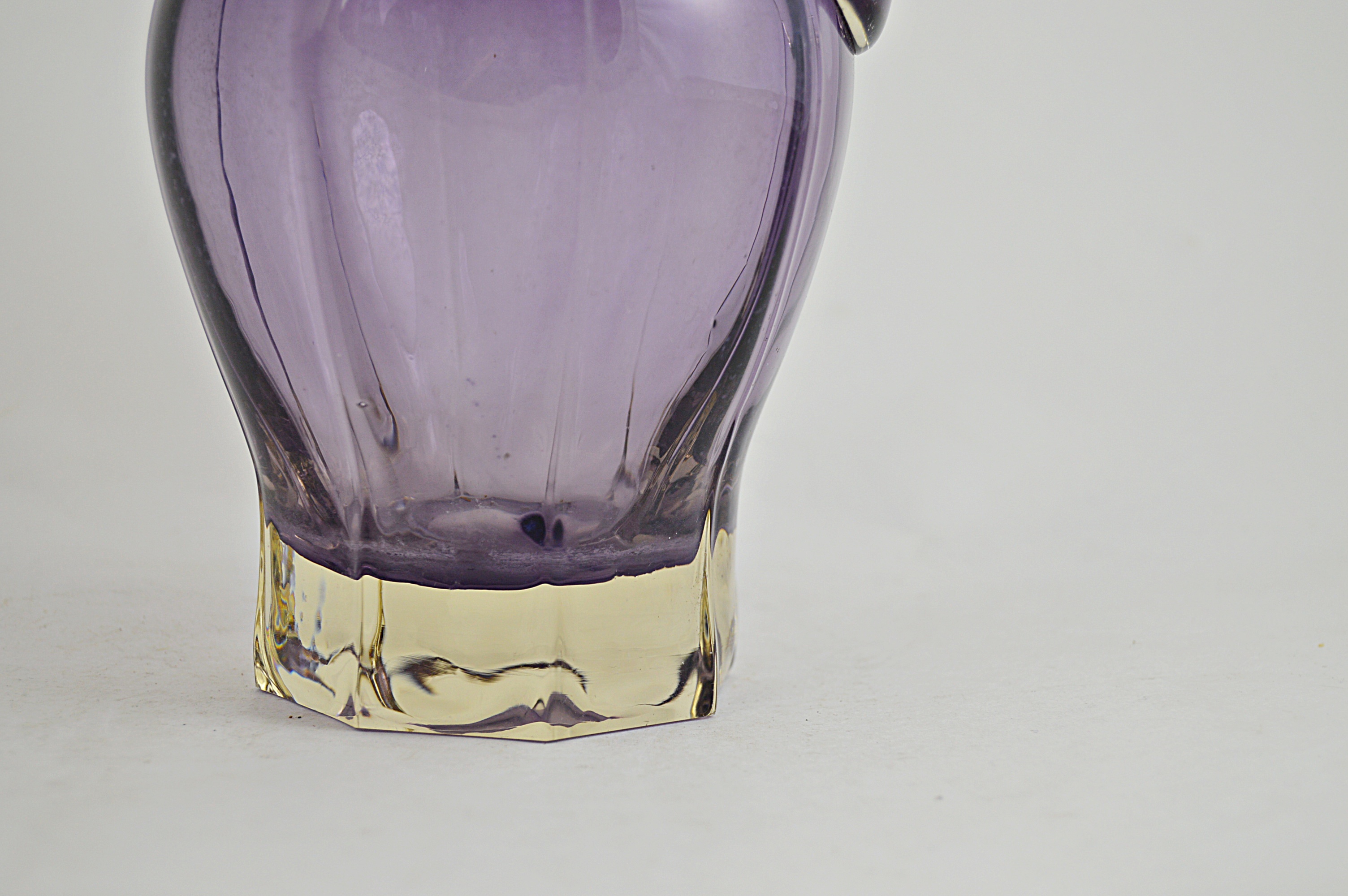 Vintage Amethyst Glass Cruet