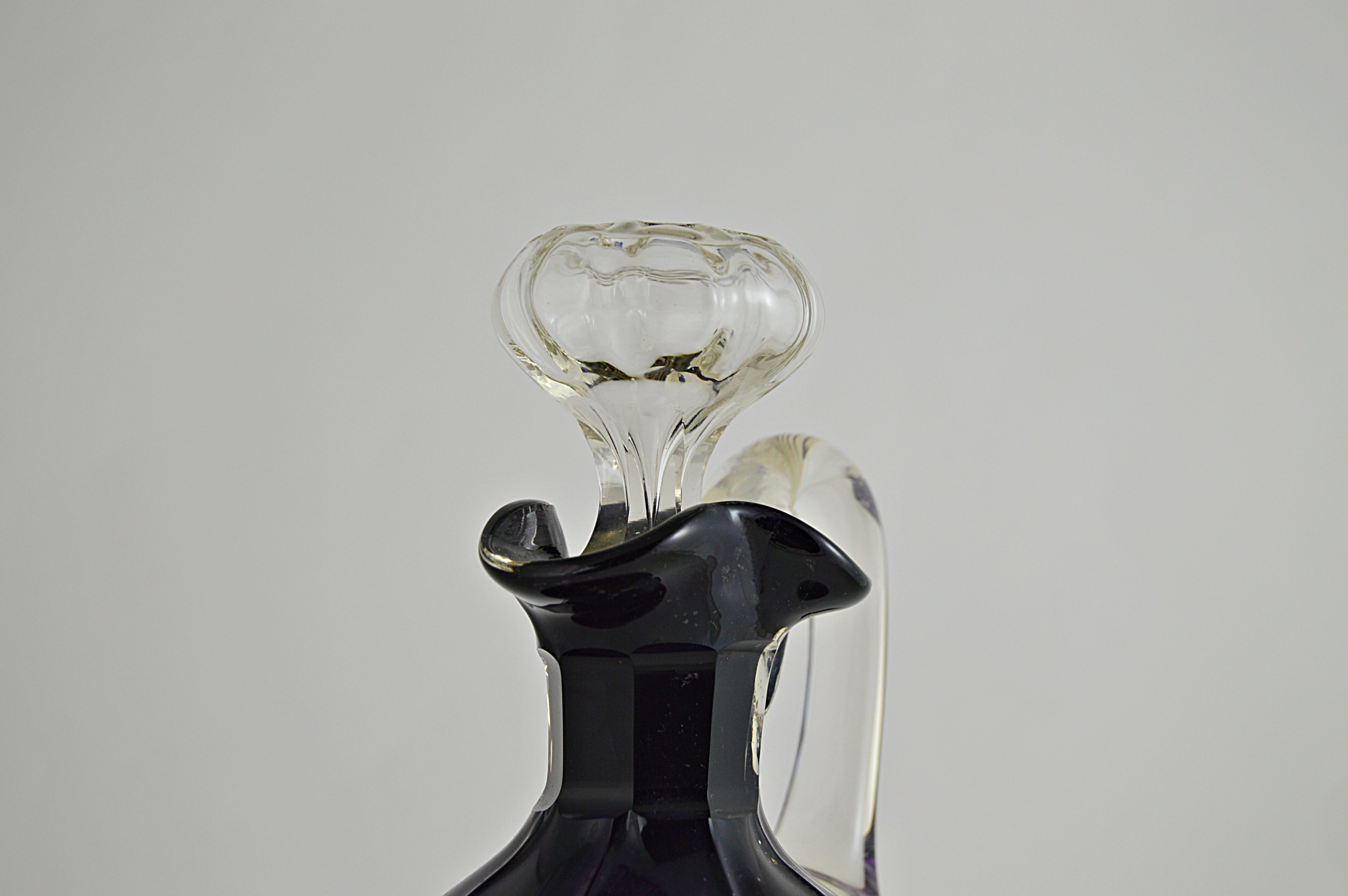 Vintage Amethyst Glass Cruet