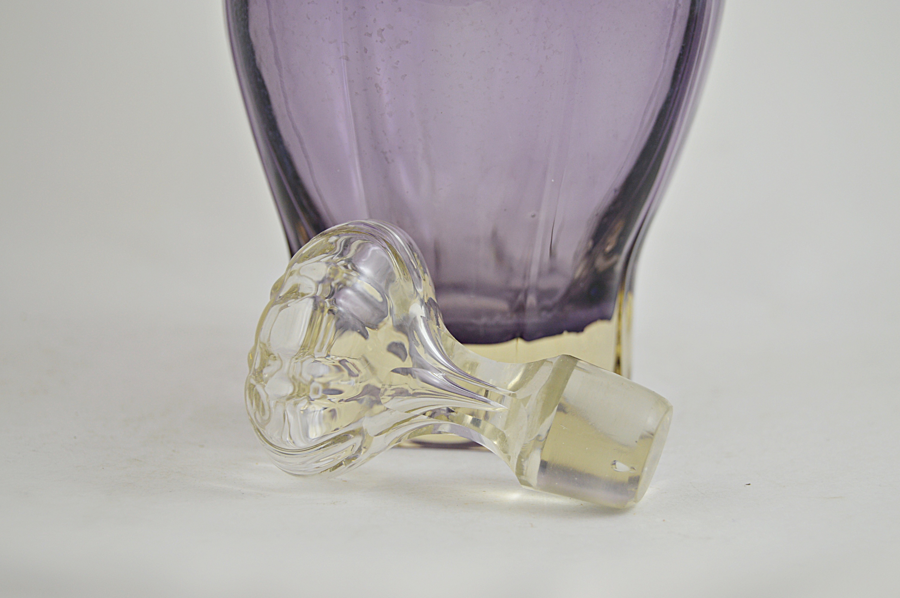 Vintage Amethyst Glass Cruet