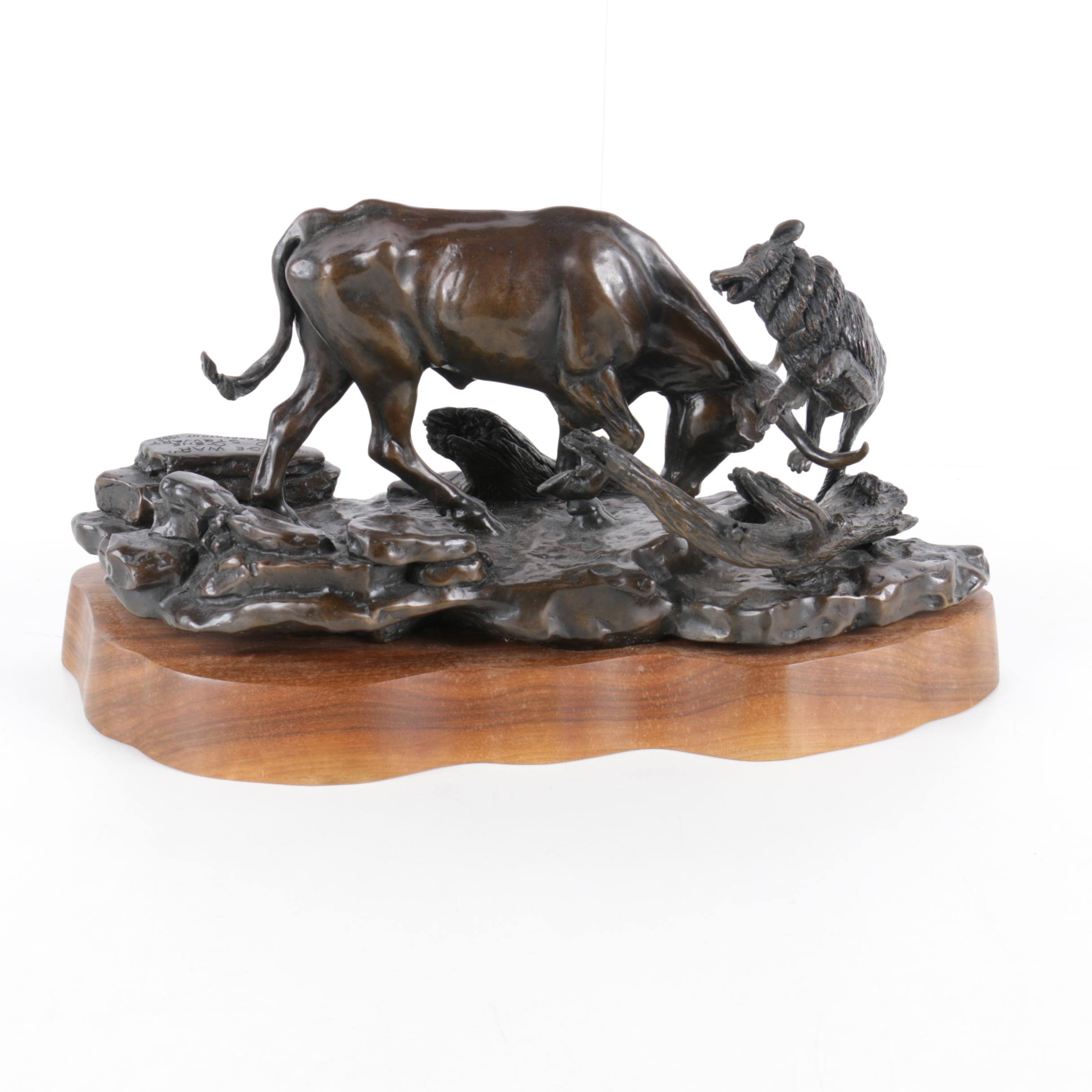 1982 Gene Stewart Limited Edition Sculpture "Range War"