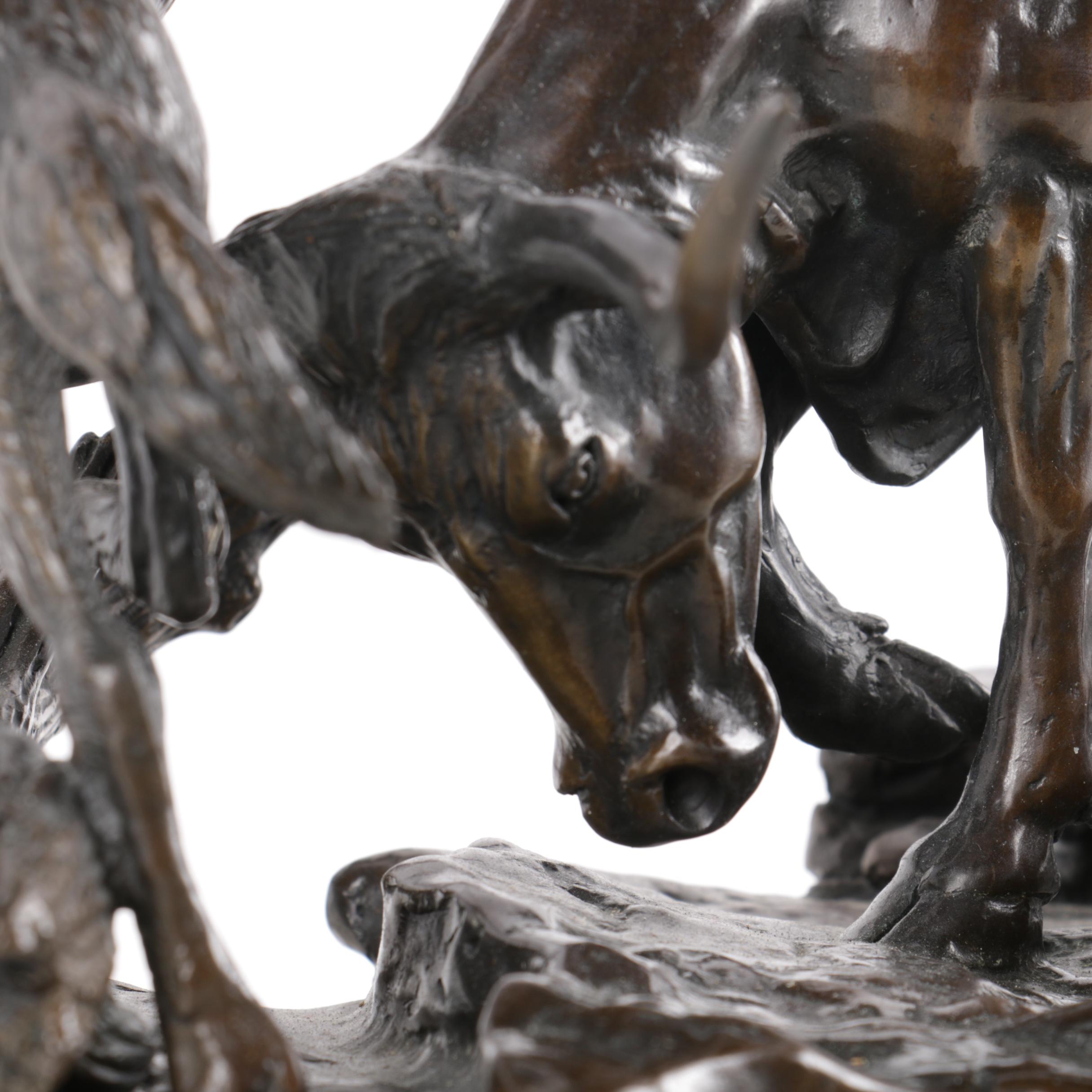 1982 Gene Stewart Limited Edition Sculpture "Range War"