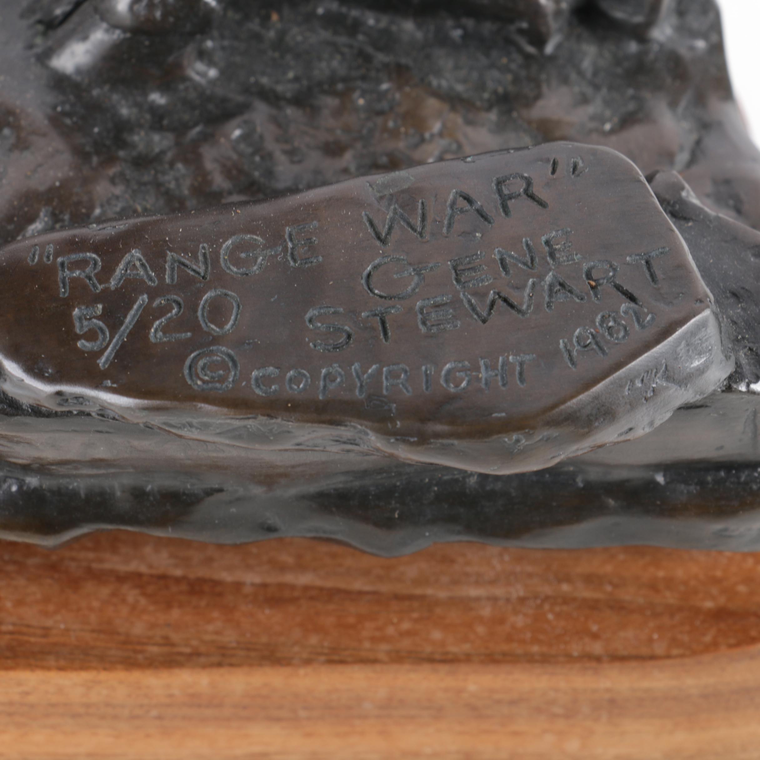 1982 Gene Stewart Limited Edition Sculpture "Range War"