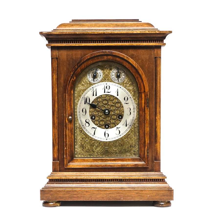 Antique Junghans B11 Wooden Mantel Clock