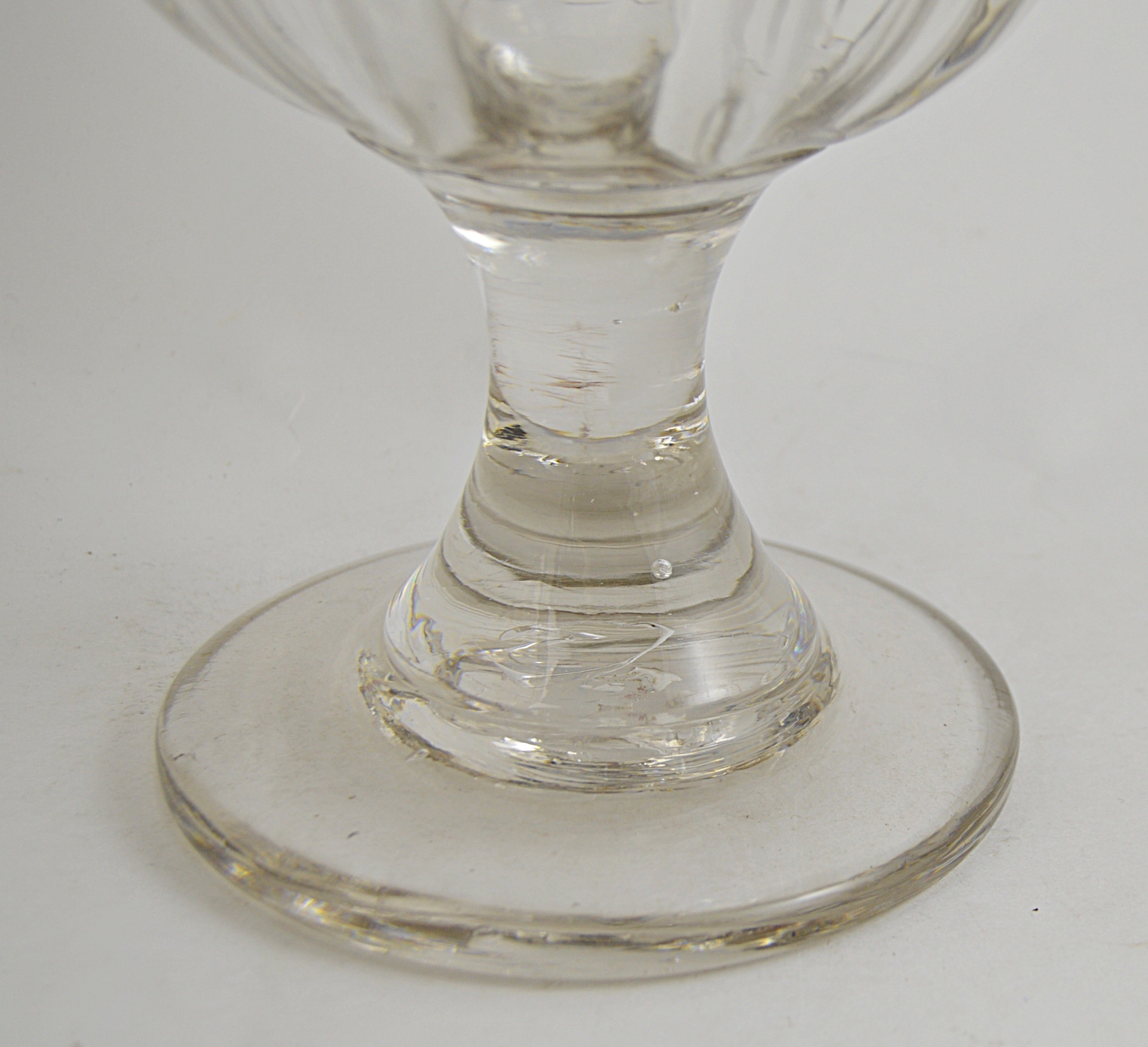 Vintage Flint Glass Compote