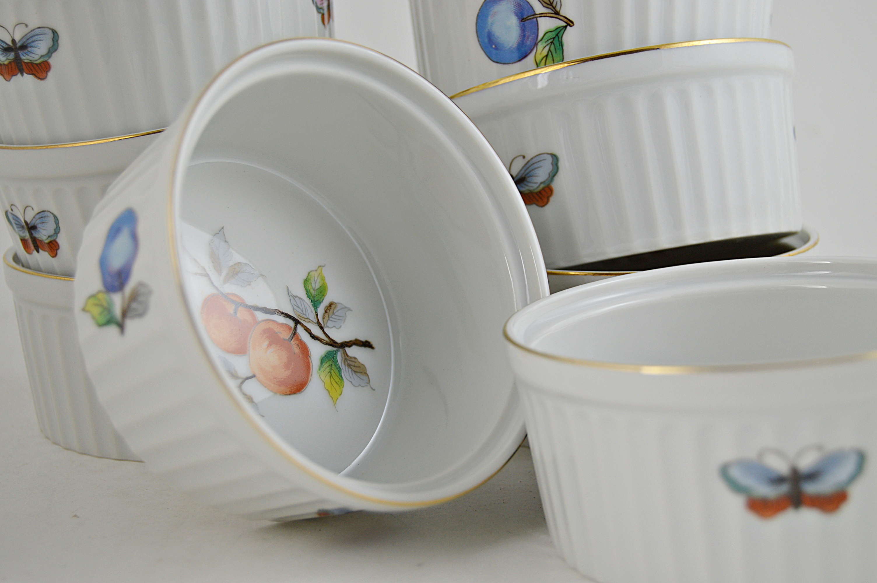 Set of Andrea by Sadek "Fruit" Oven to Table Custard Dishes