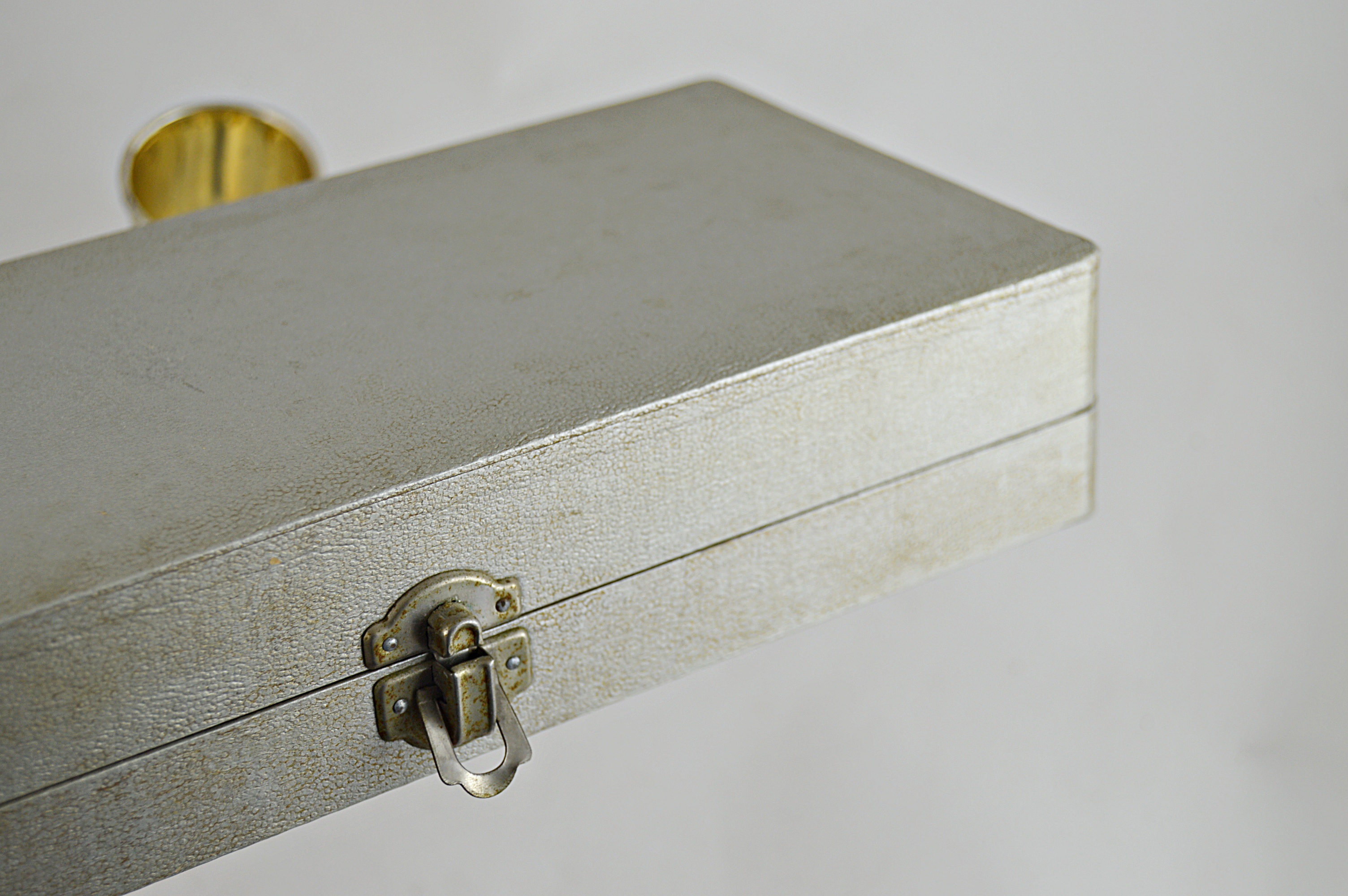 Set of Ornate Silver Plate Goblets and Cordials