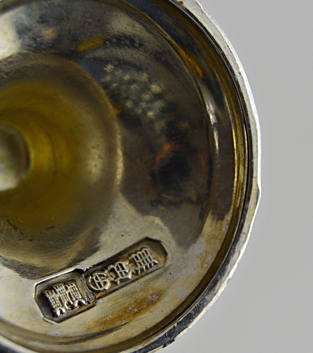 Set of Ornate Silver Plate Goblets and Cordials