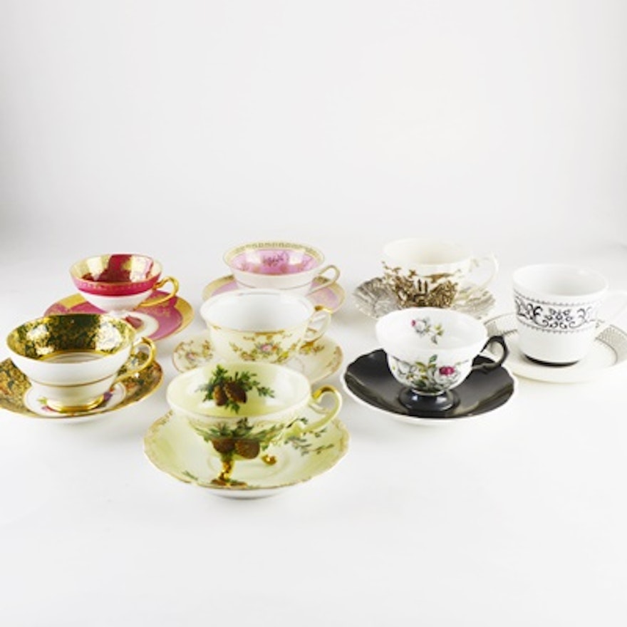 Vintage Teacup Collection including Royal Mail Staffordshire