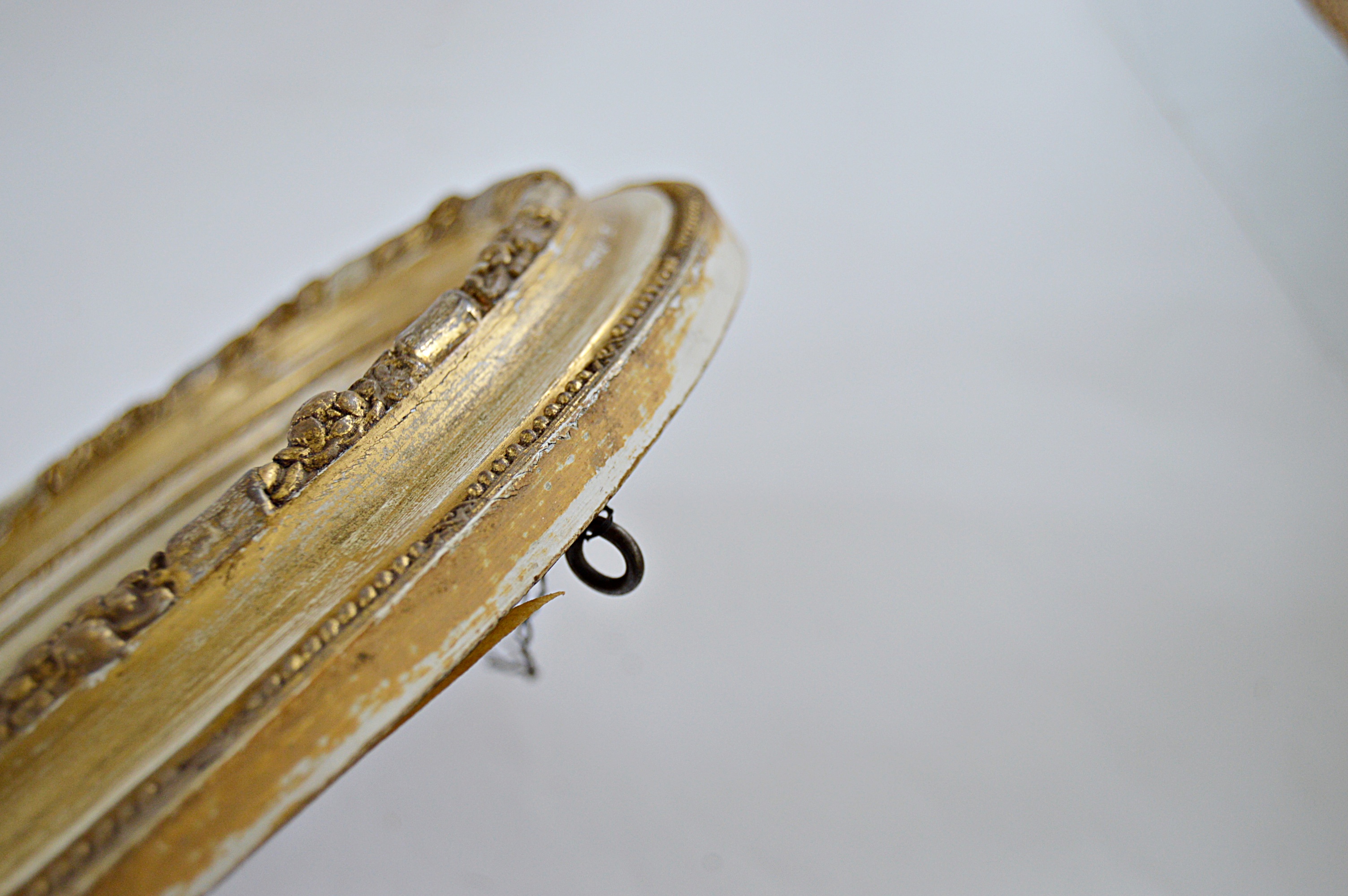 Antique Hand Tinted Etching of an European Village