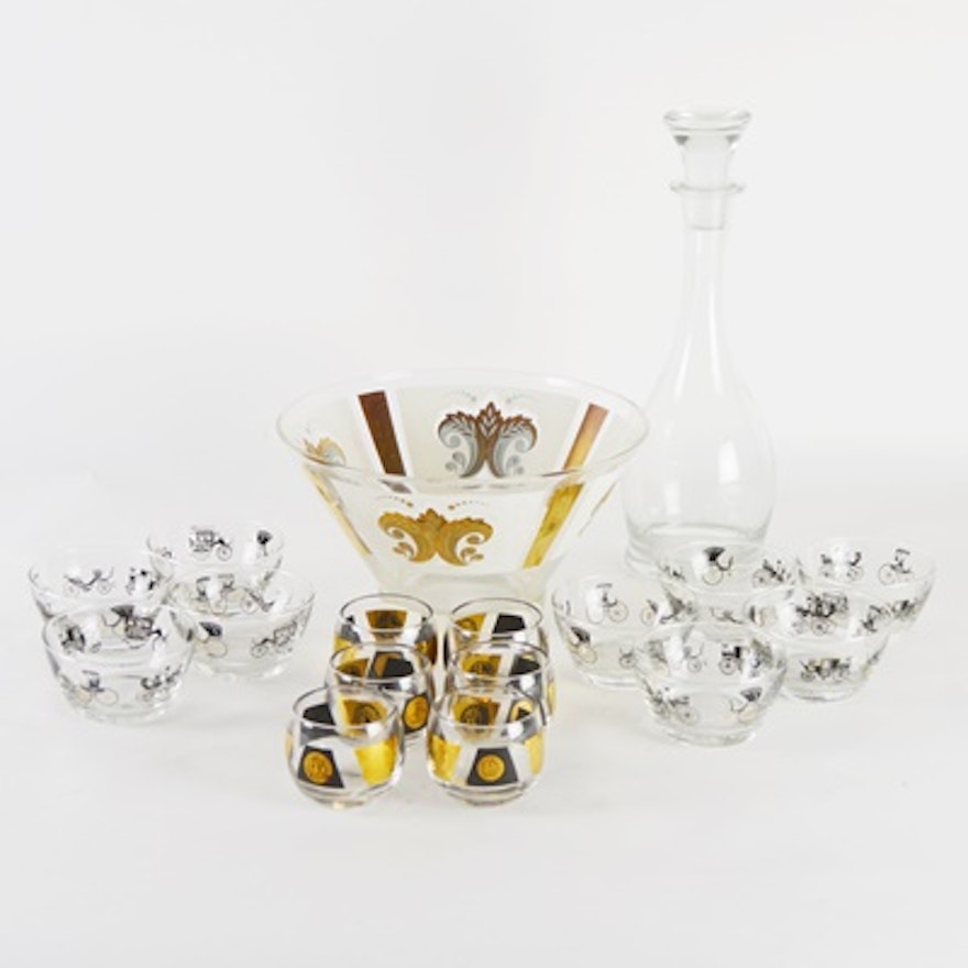 Mid Century Modern Glassware including Cera Glass