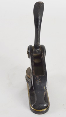 Vintage Cast Iron Embossing Stamp