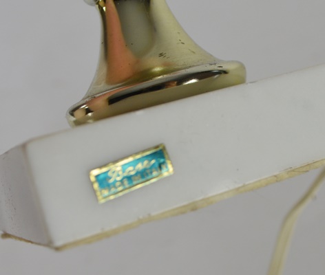 Pink Glass Table Lamps and Fenton Alarm Clock