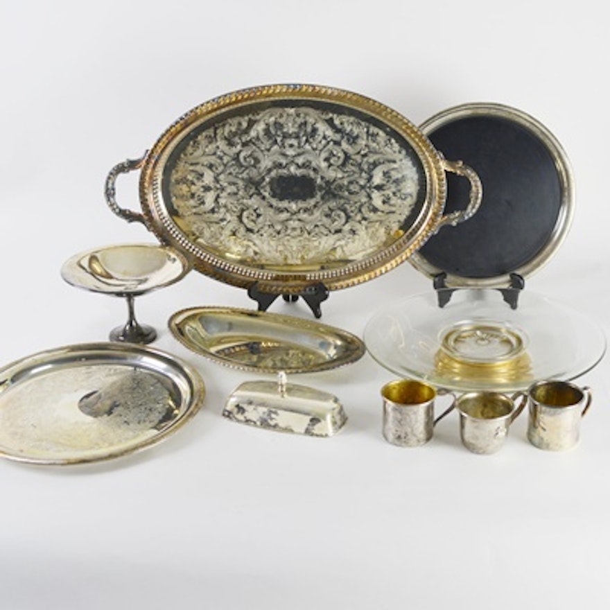 Silver Plate Serving Pieces Collection