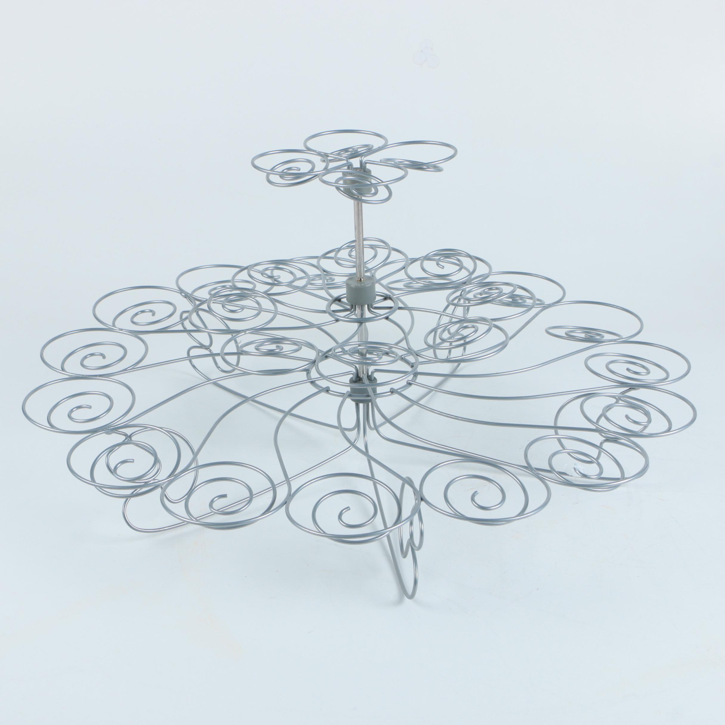 Spiral Wire Cupcake Stands