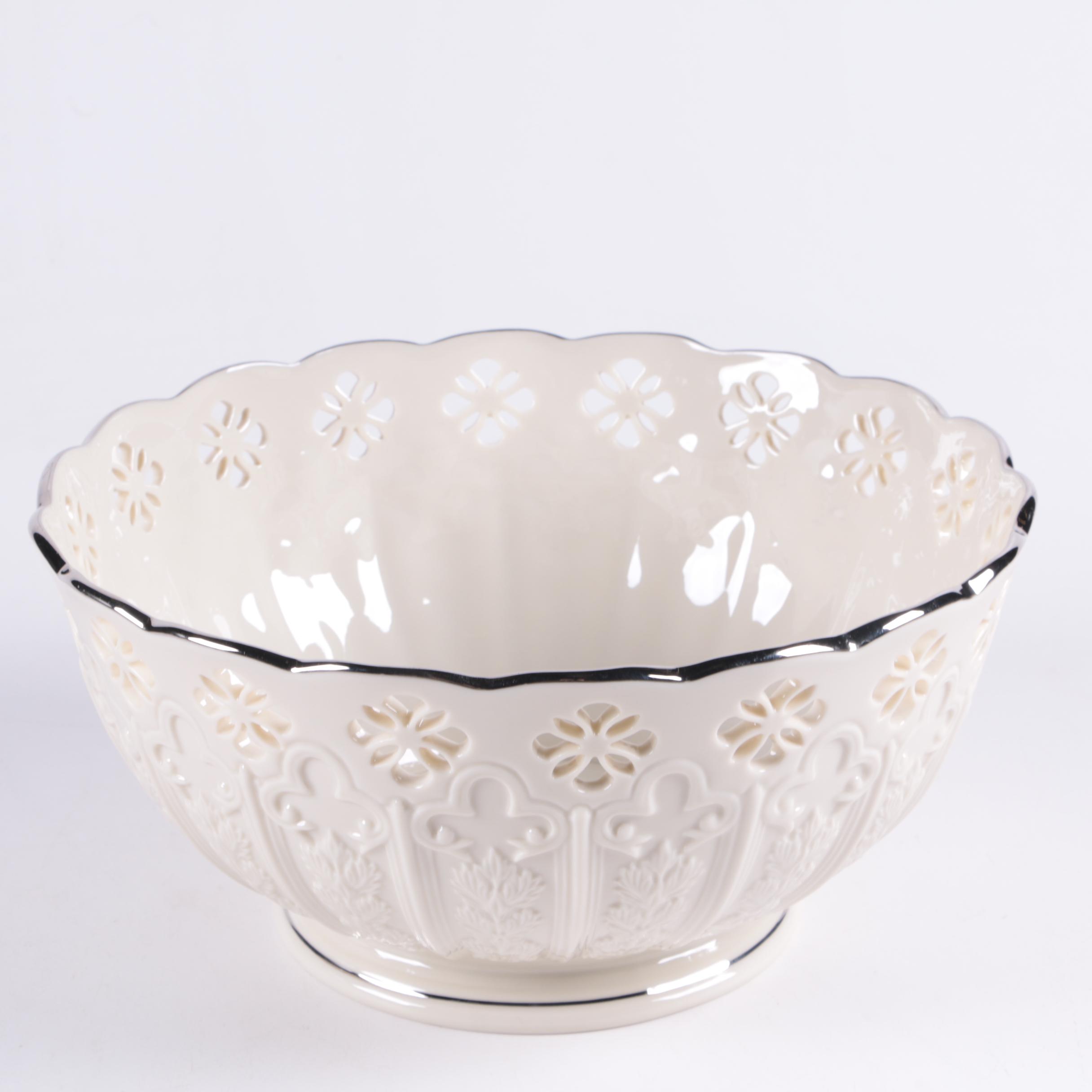 Lenox "Fleur de Lis" Bone China Serving Bowl