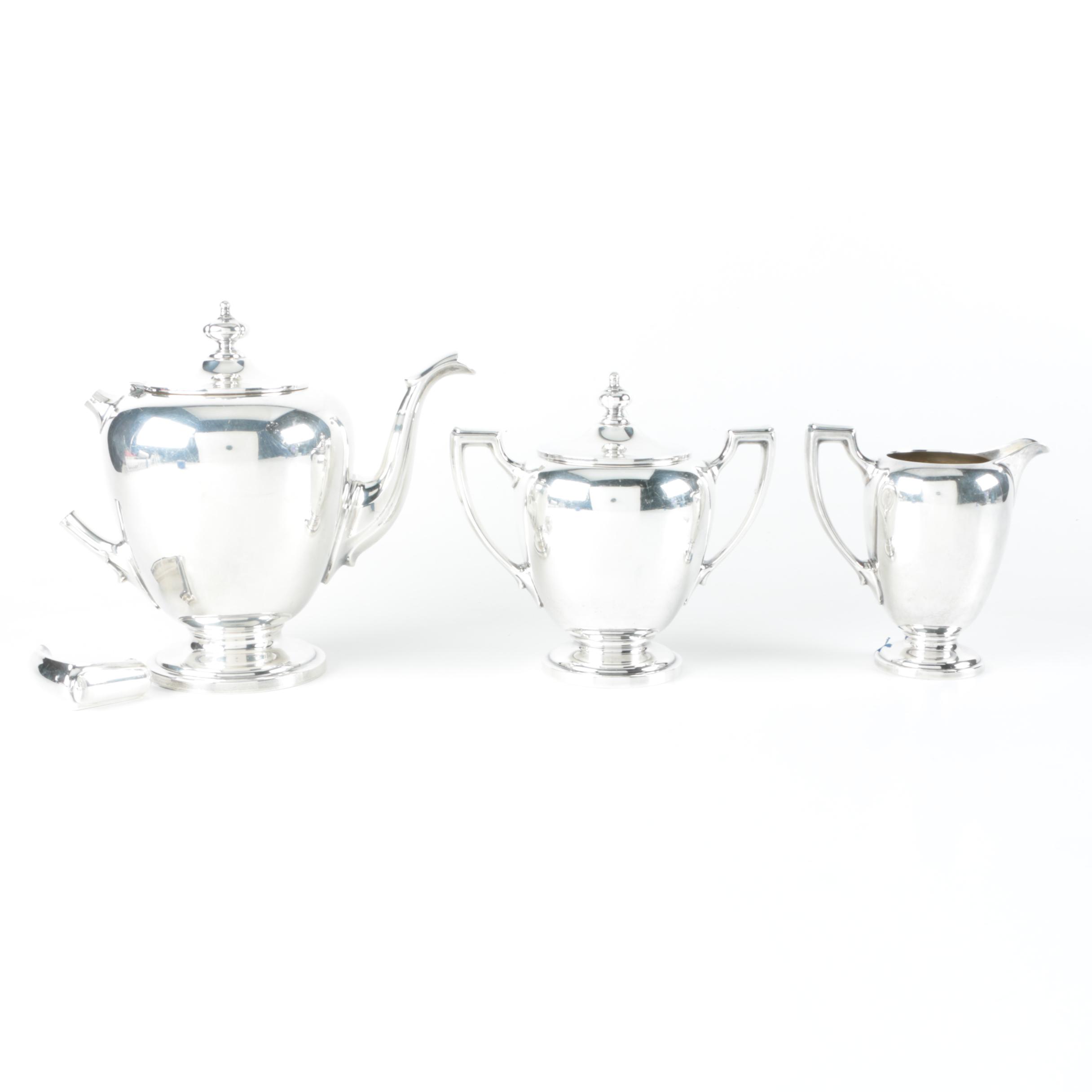 1951 Reed & Barton "Pointed Antique" Sterling Silver Tea Service