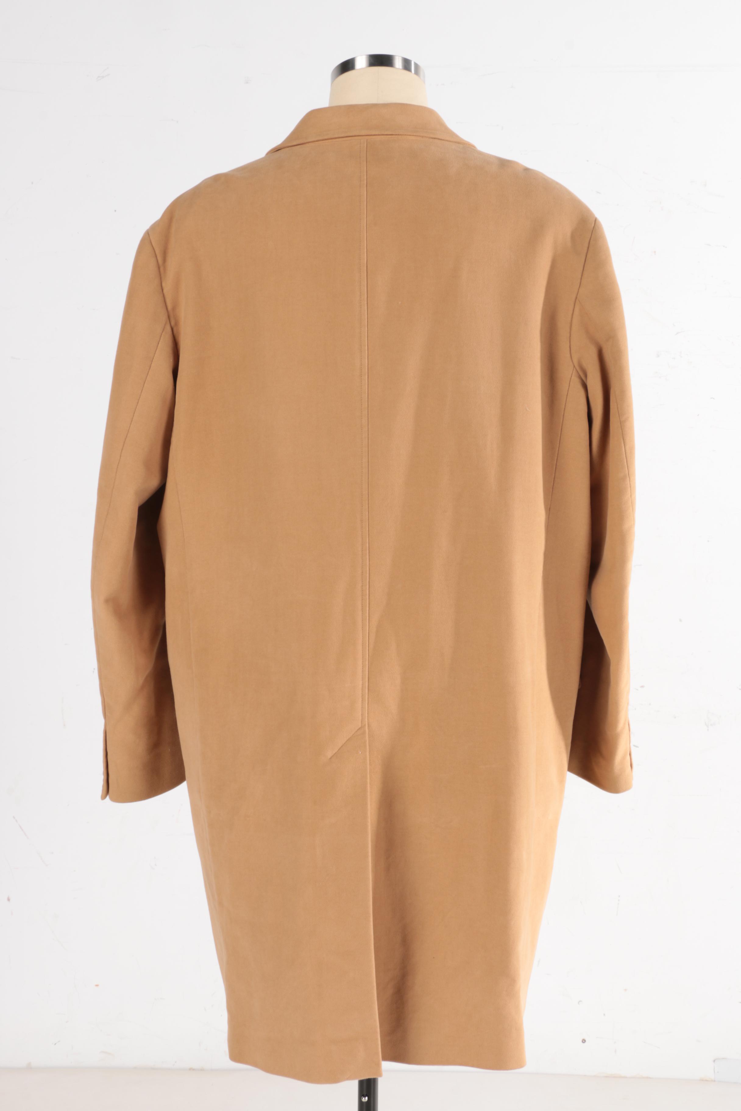 Men's Banana Republic Tan Cotton Car Coat