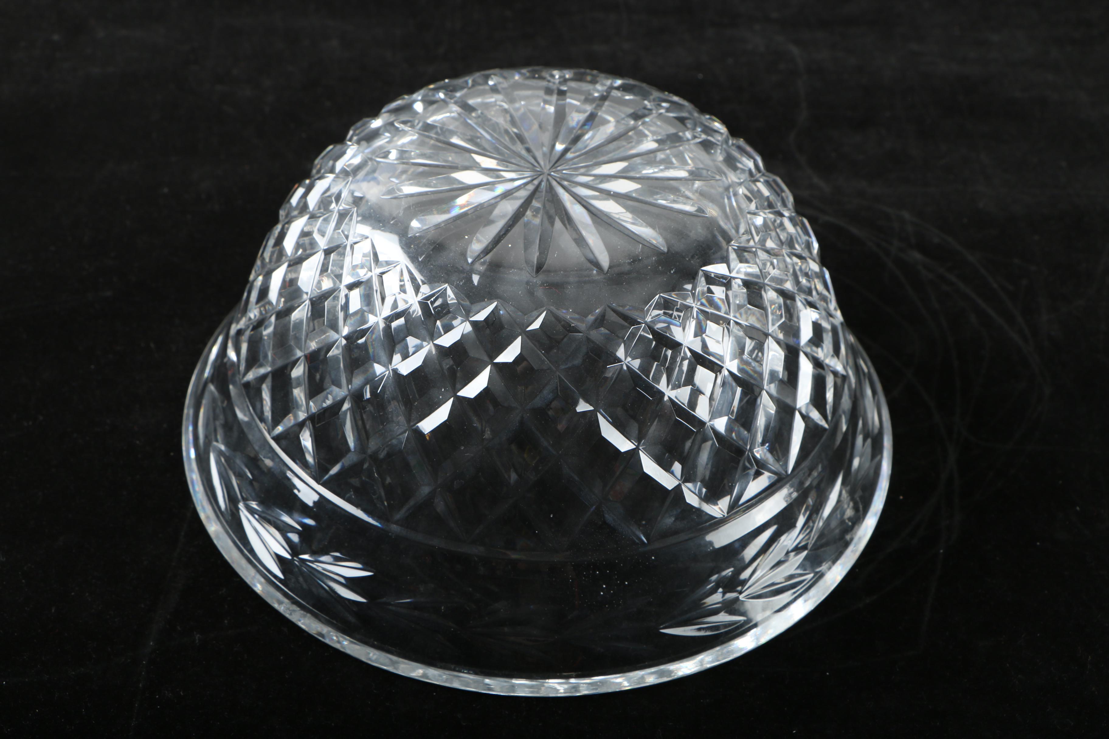 Waterford Crystal "Glandore" Bowl and Marquis by  Waterford Candle Holder