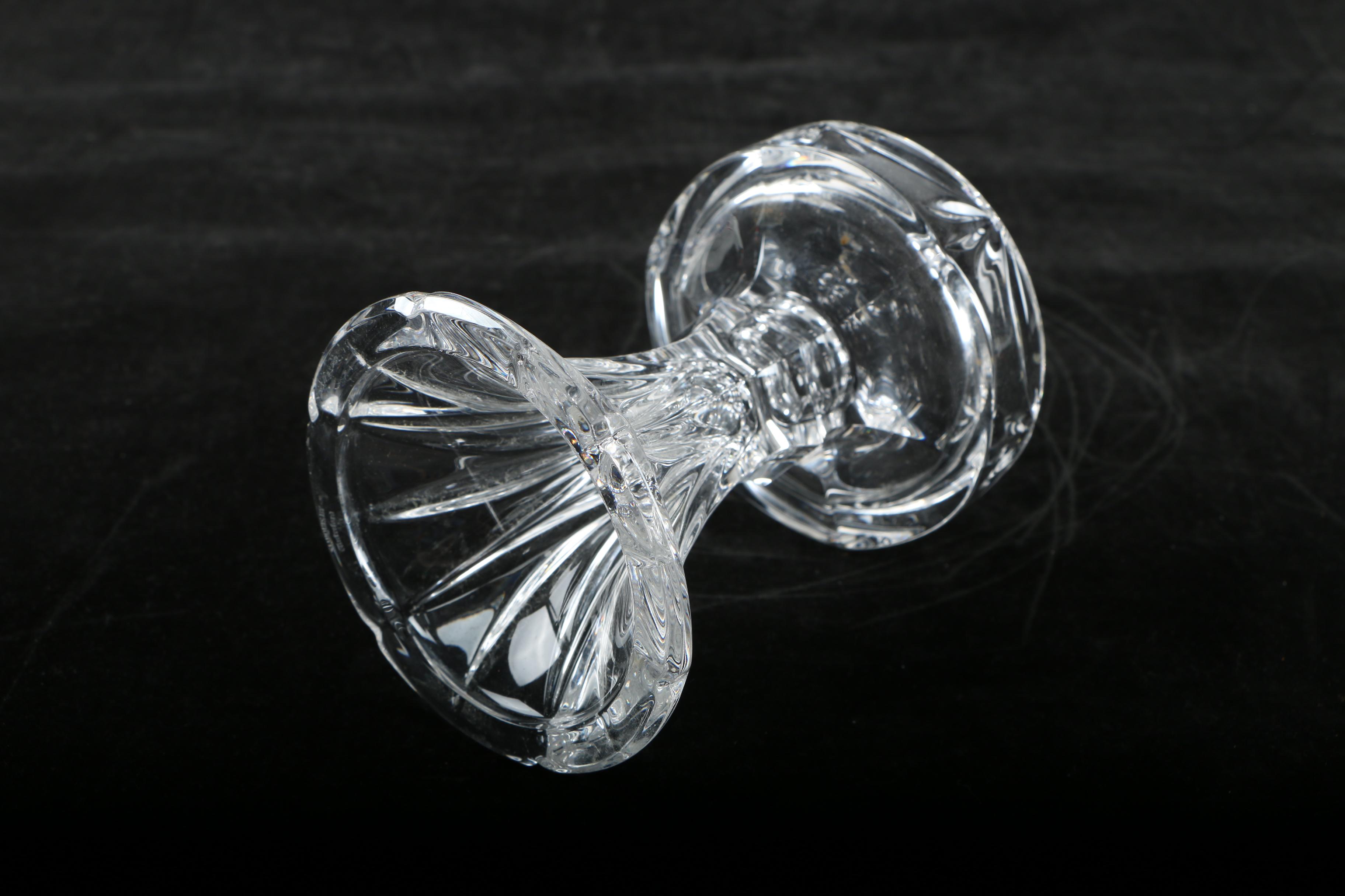 Waterford Crystal "Glandore" Bowl and Marquis by  Waterford Candle Holder