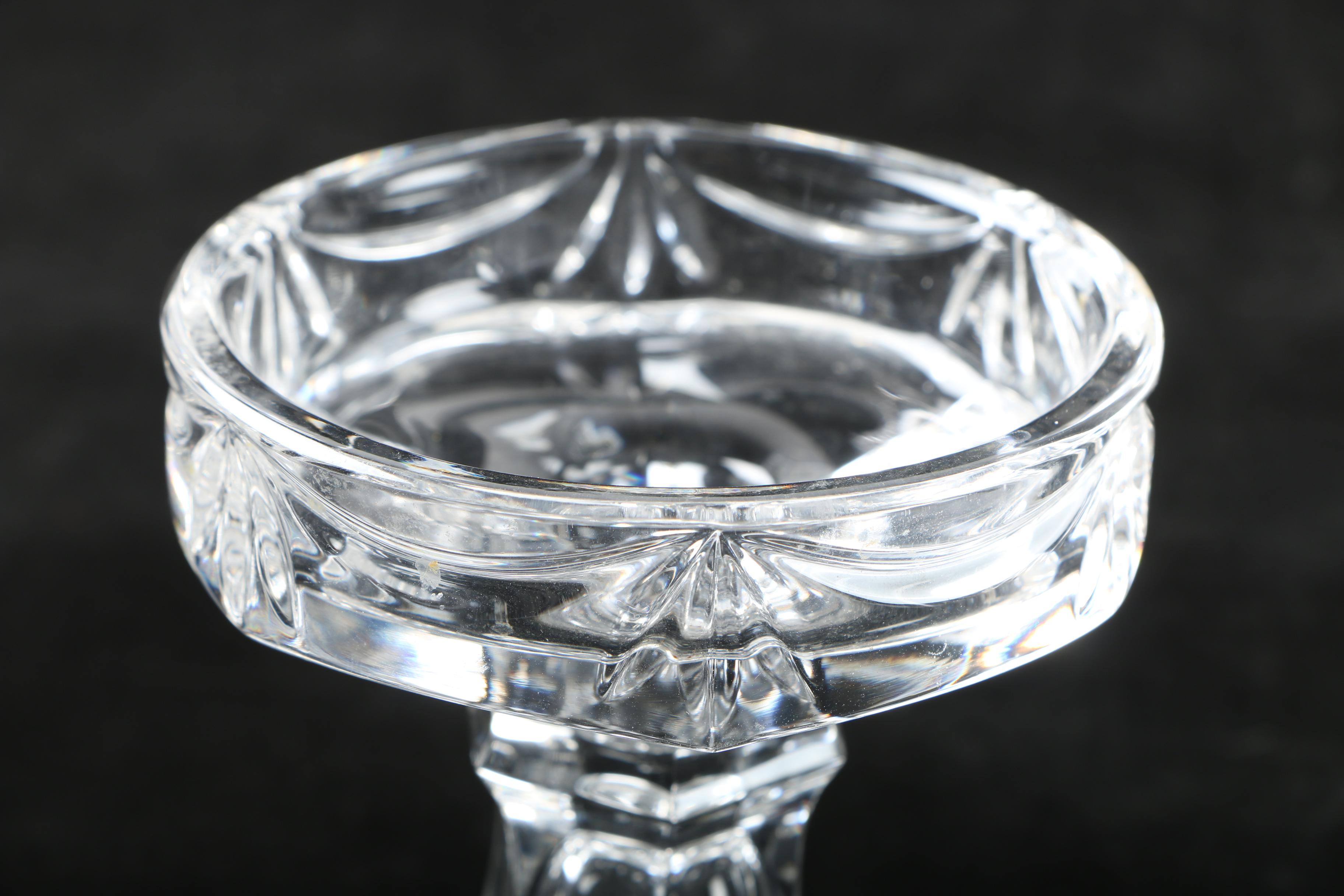 Waterford Crystal "Glandore" Bowl and Marquis by  Waterford Candle Holder
