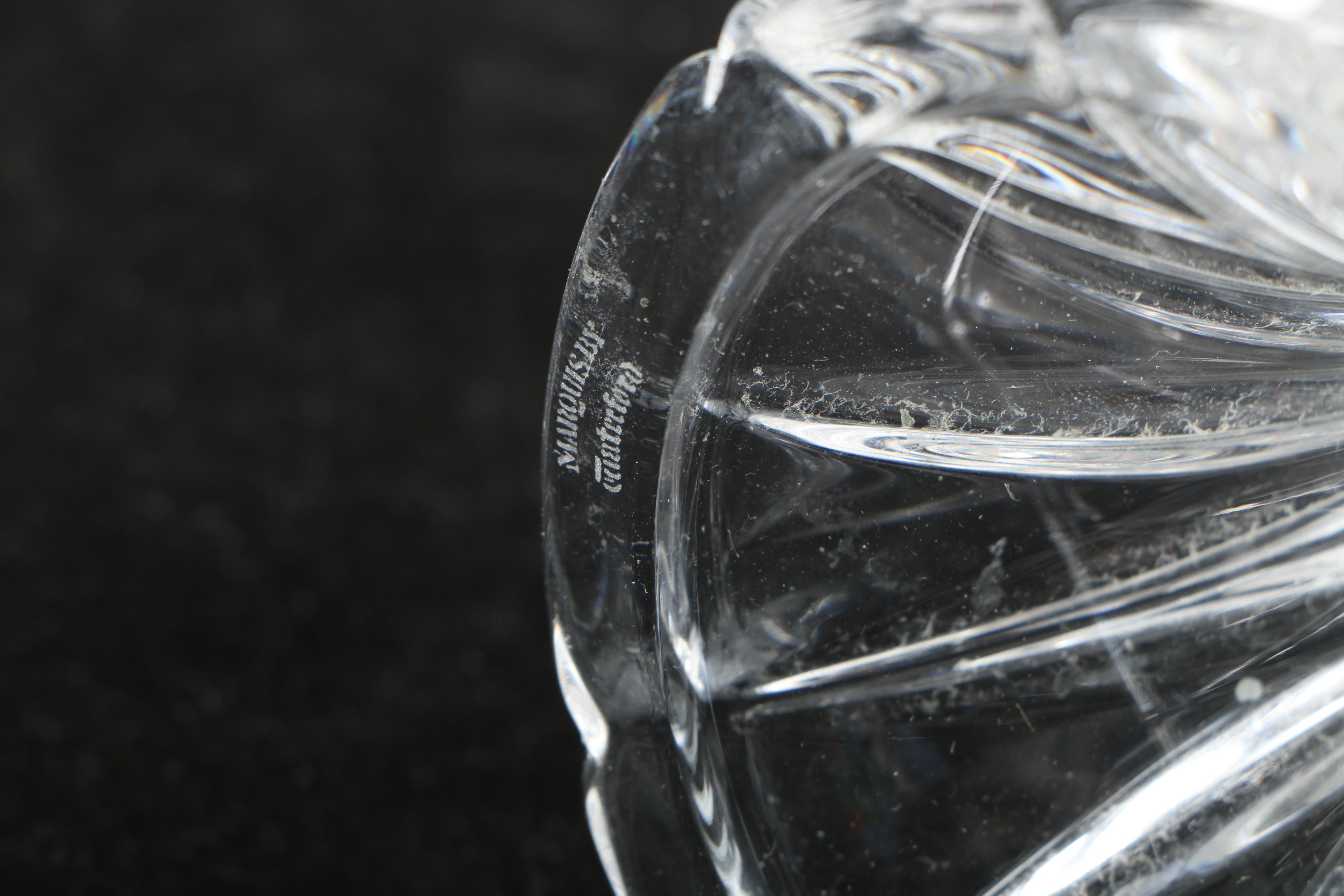 Waterford Crystal "Glandore" Bowl and Marquis by  Waterford Candle Holder