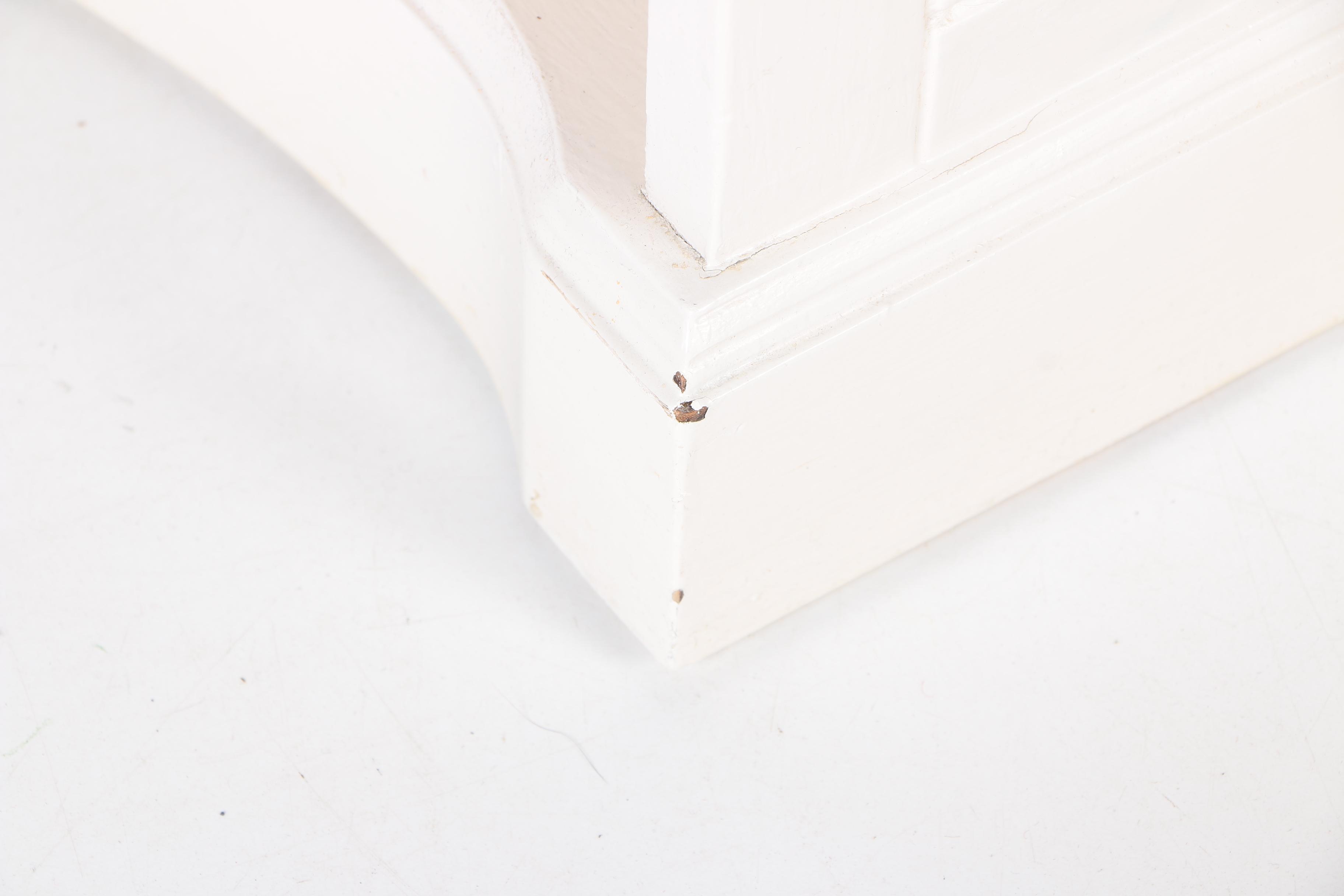 Vintage White Bookcases