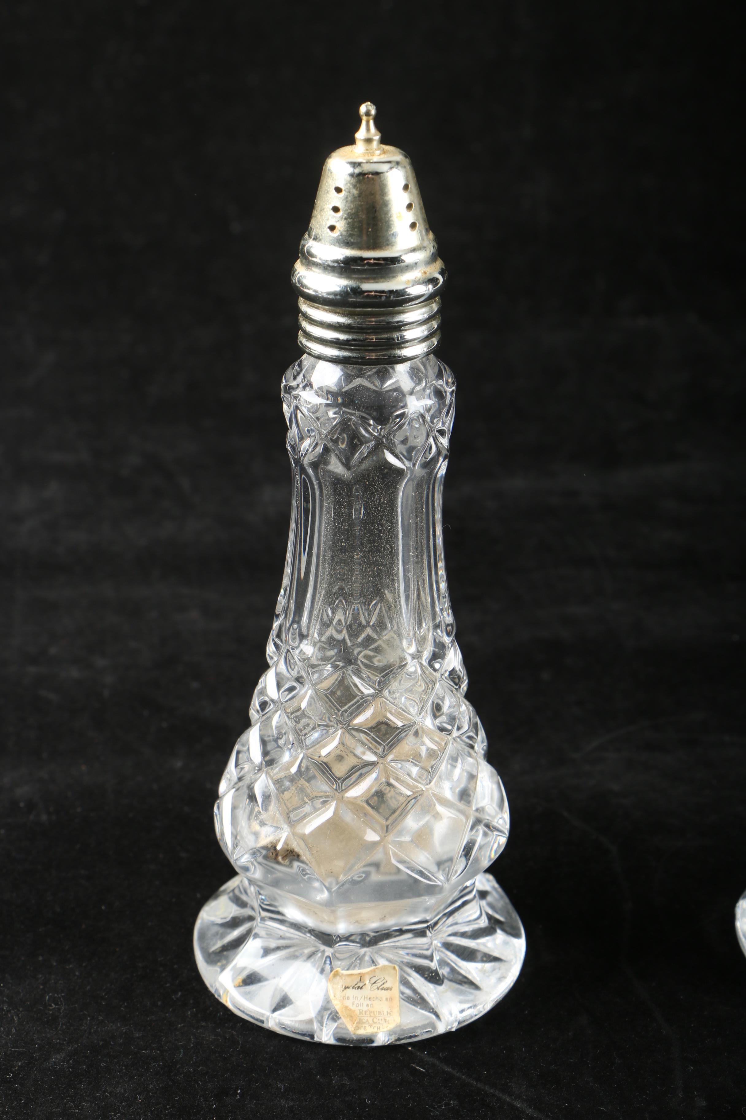 Crystal Clear Salt and Pepper Shakers