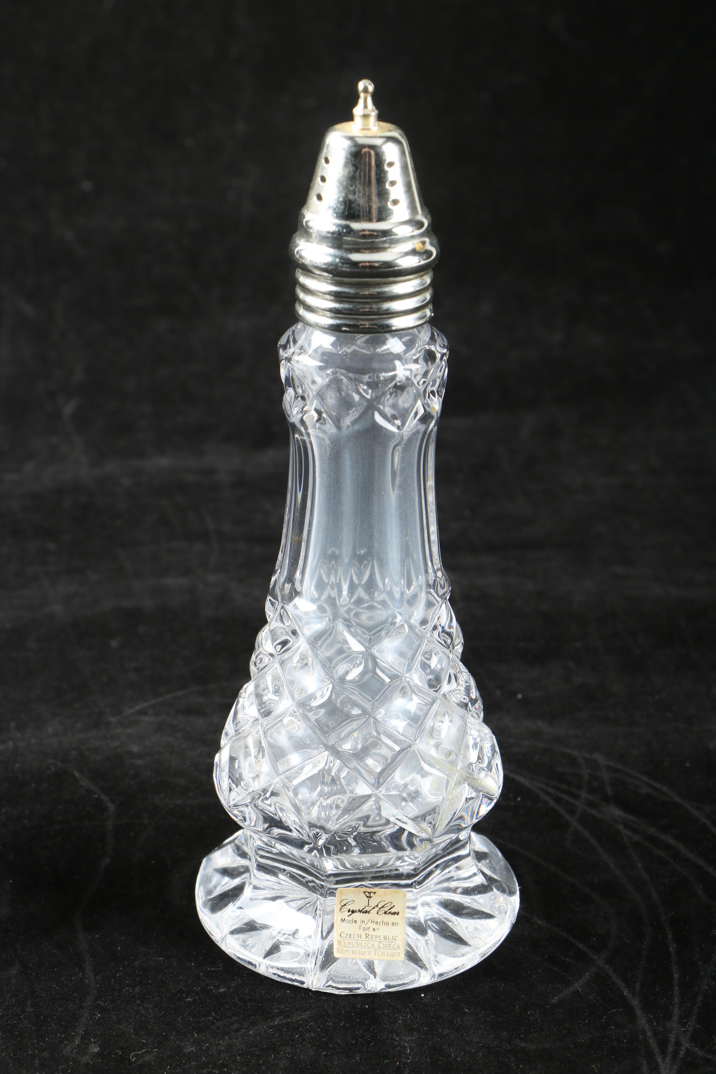 Crystal Clear Salt and Pepper Shakers