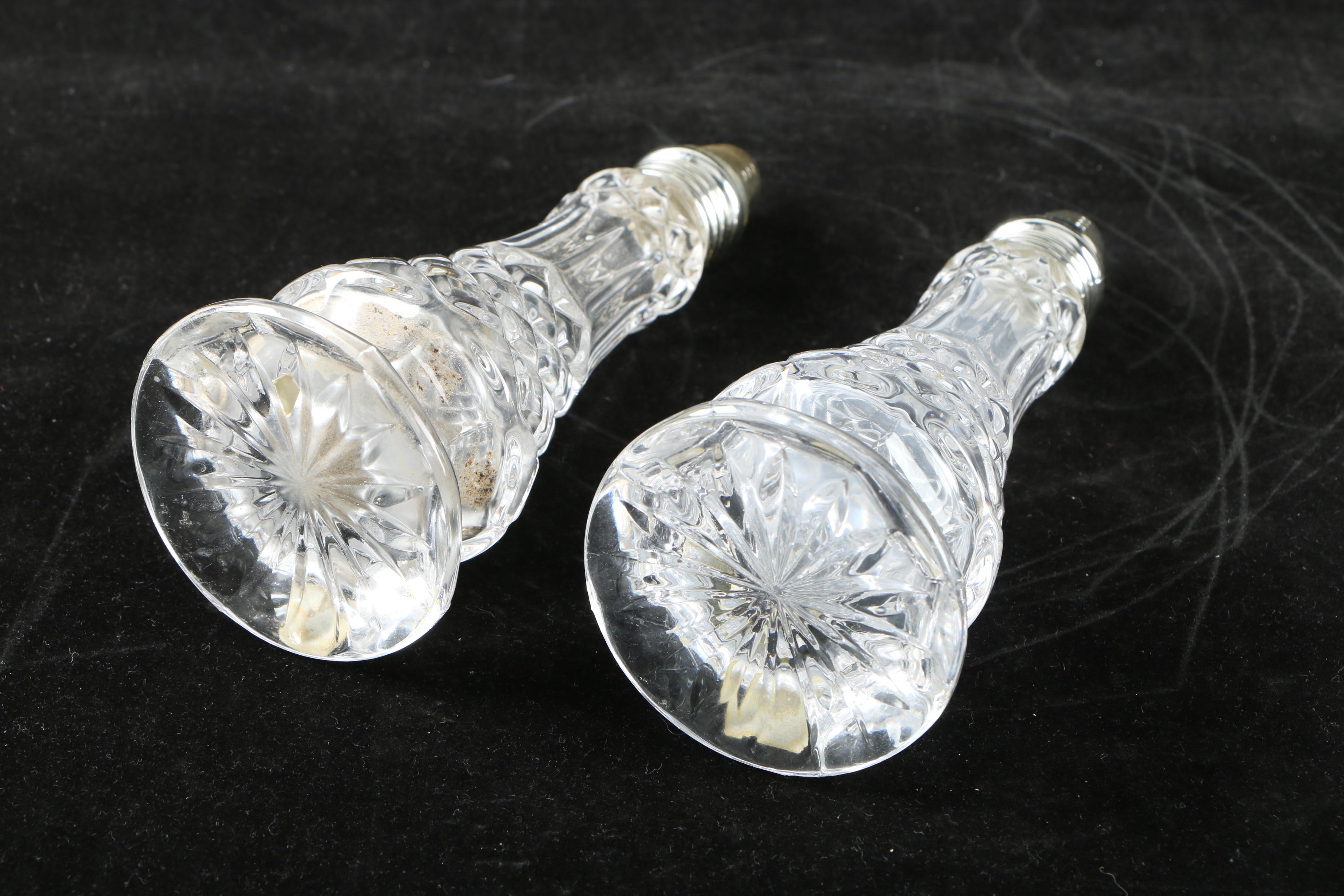 Crystal Clear Salt and Pepper Shakers