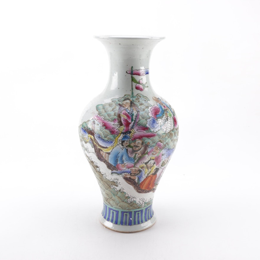 Chinese Glazed Earthenware Vase