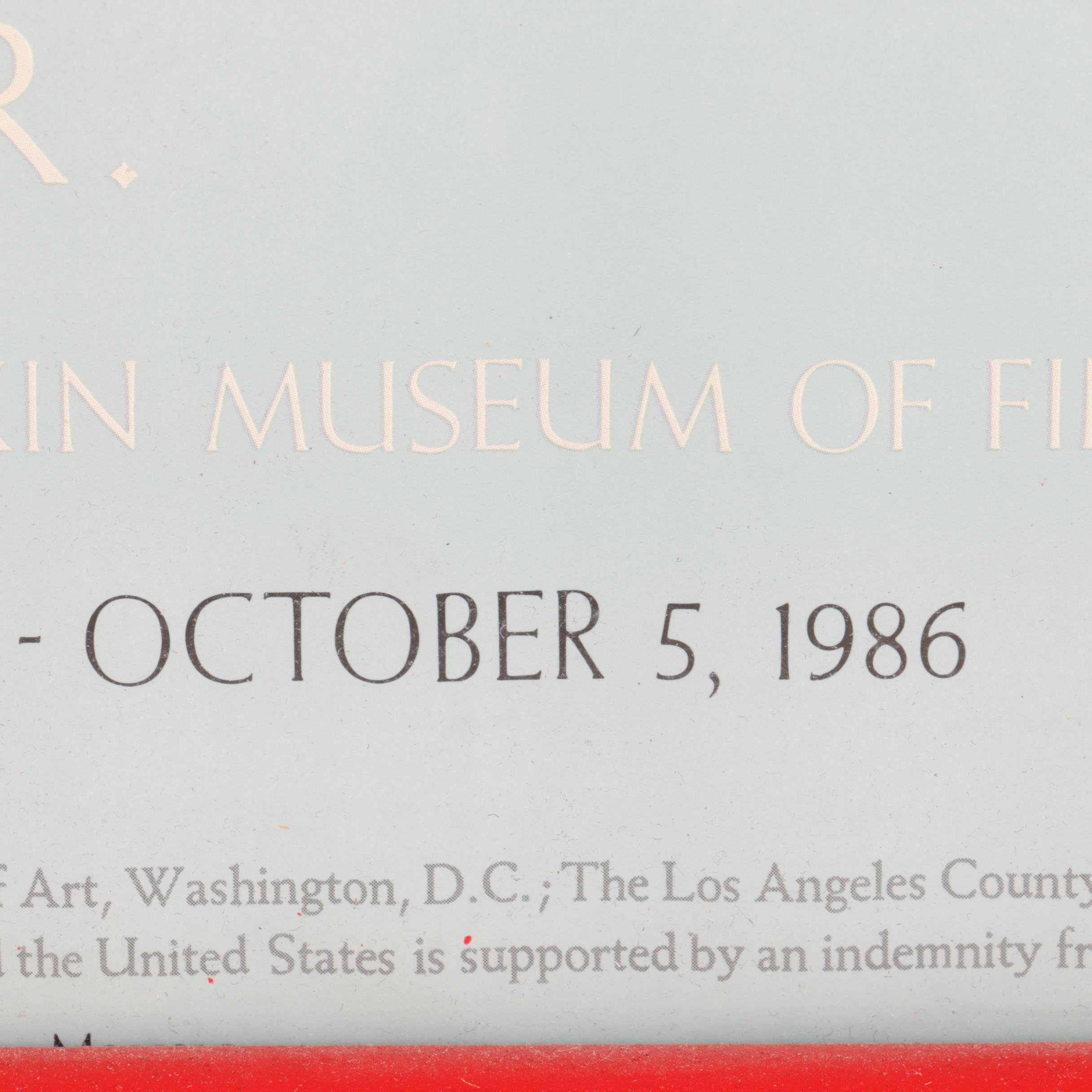 Vintage Framed MoMA Poster After Henri Matisse "Goldfish"