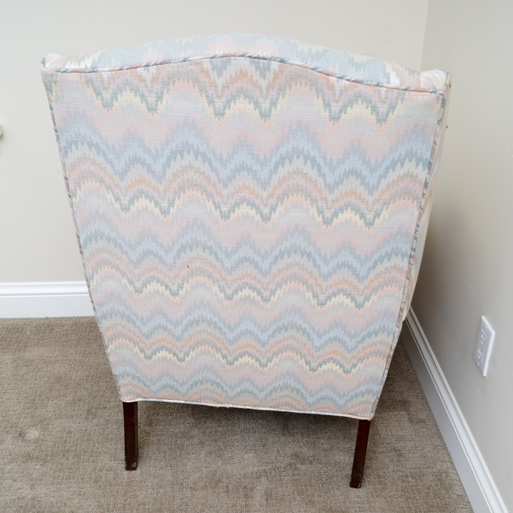 Queen Anne Style Wingback Chair