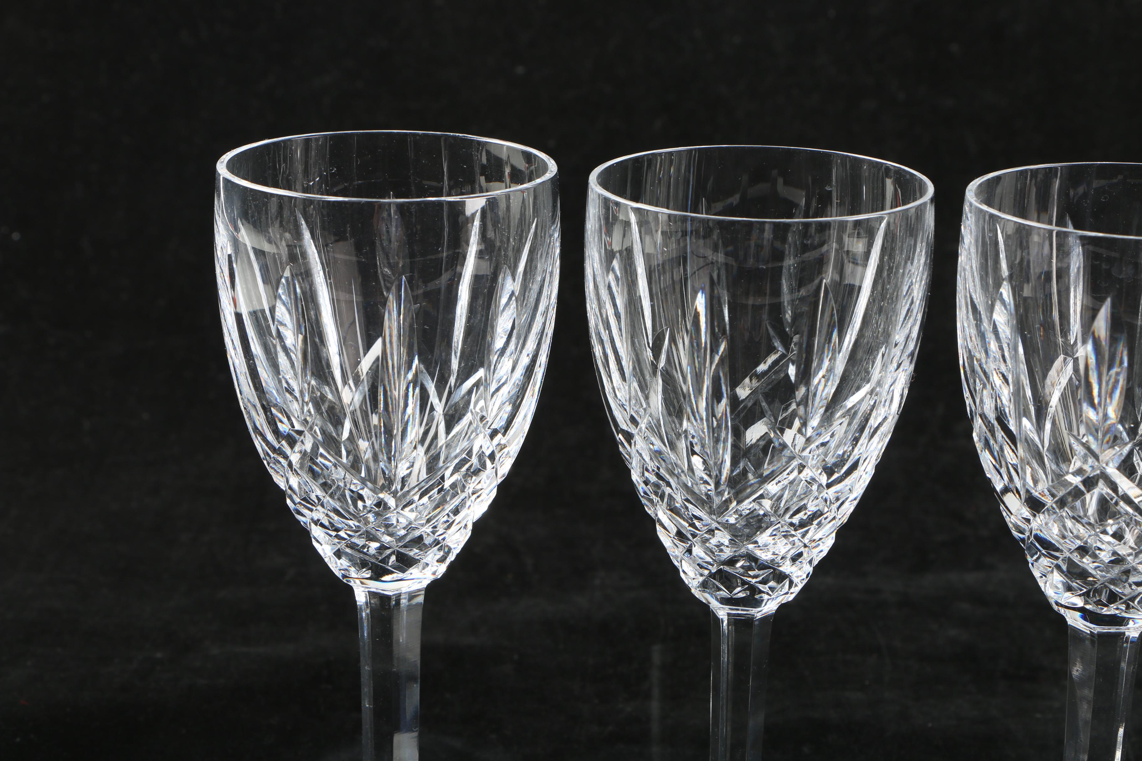 Collection of Waterford Crystal "Araglin"Waterford Goblets