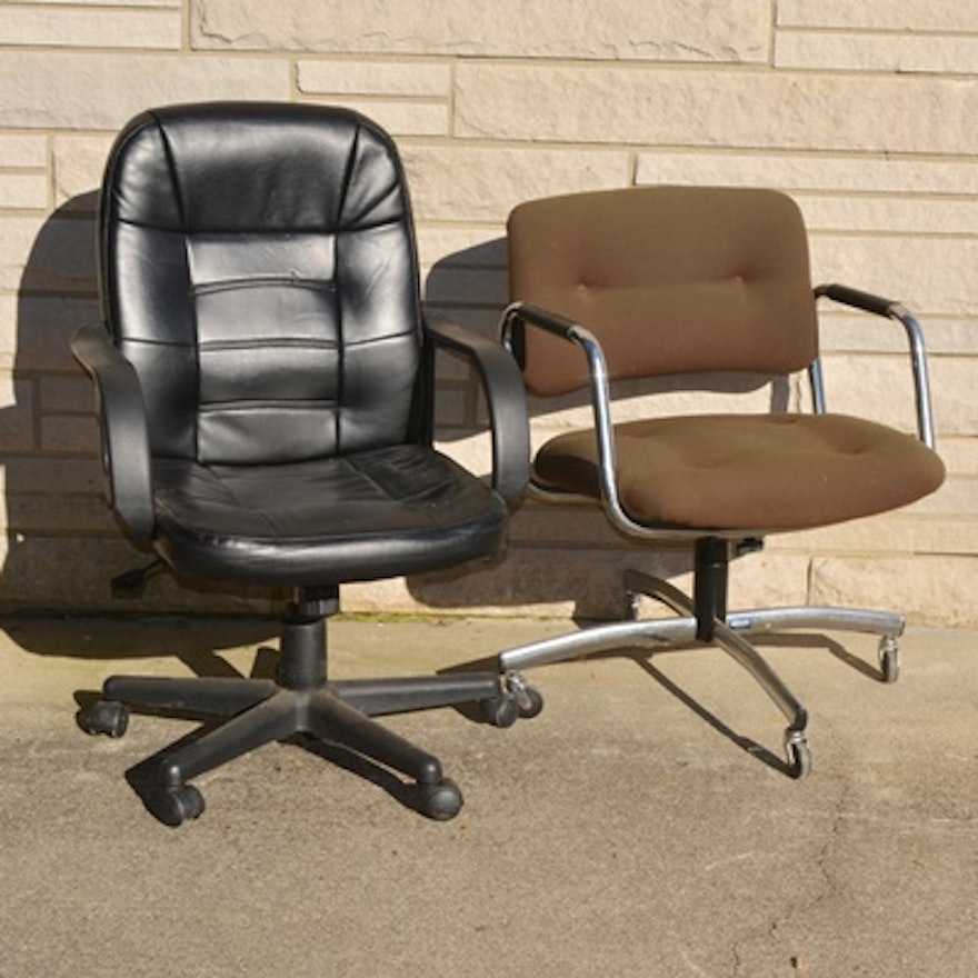 Vintage Office Desk Chairs, Including Steelcase