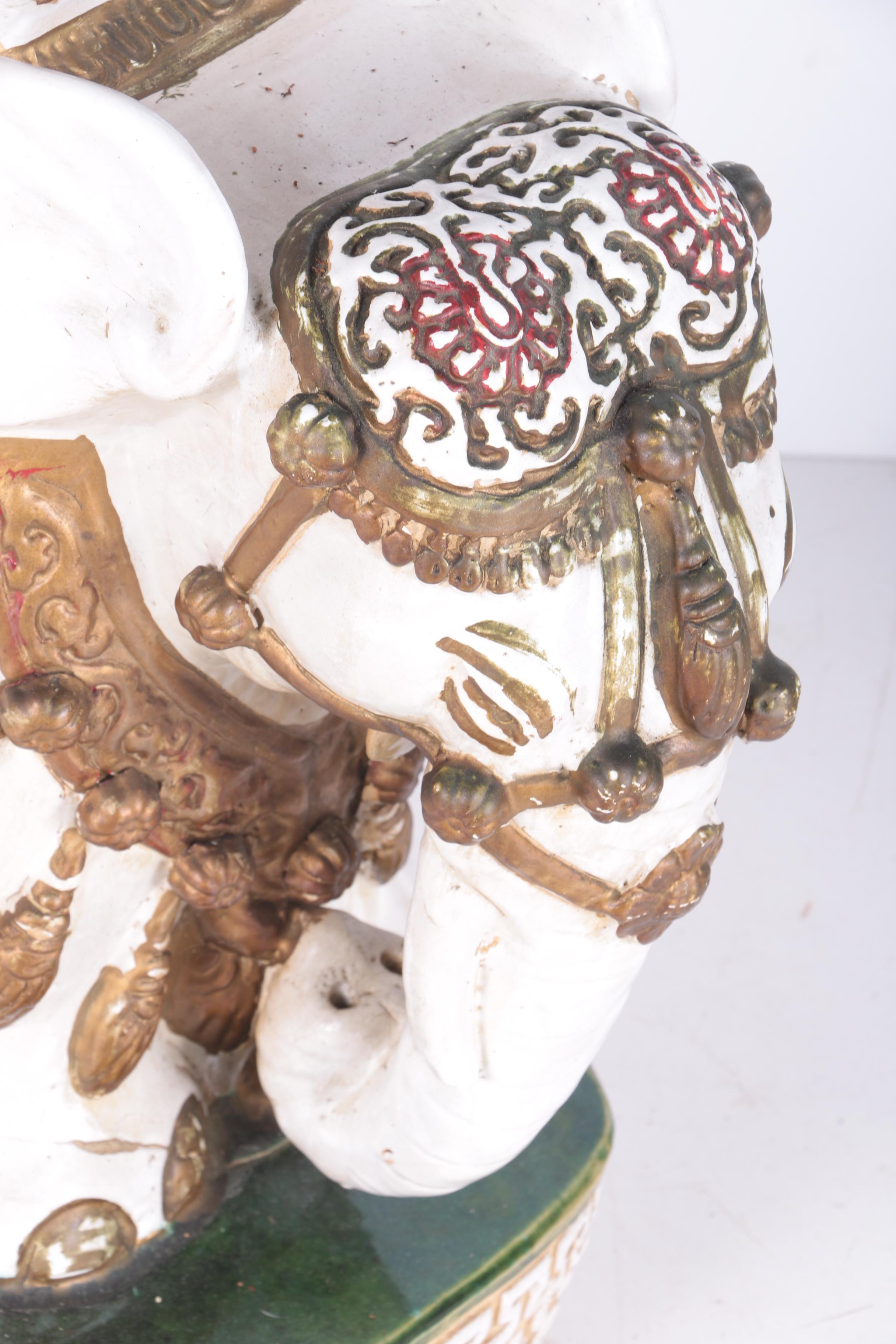 Ceramic Elephant Plant Stands