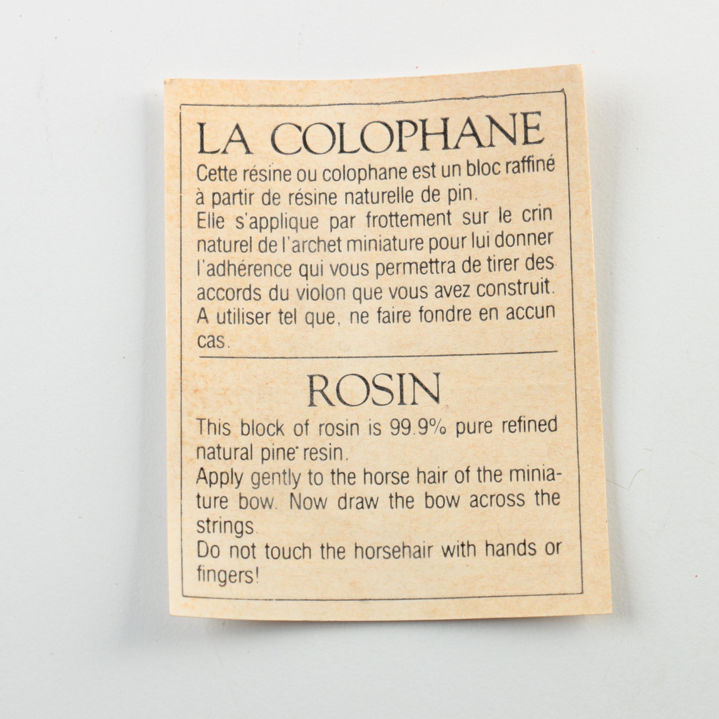 Authentic Models Holland Miniature Violin